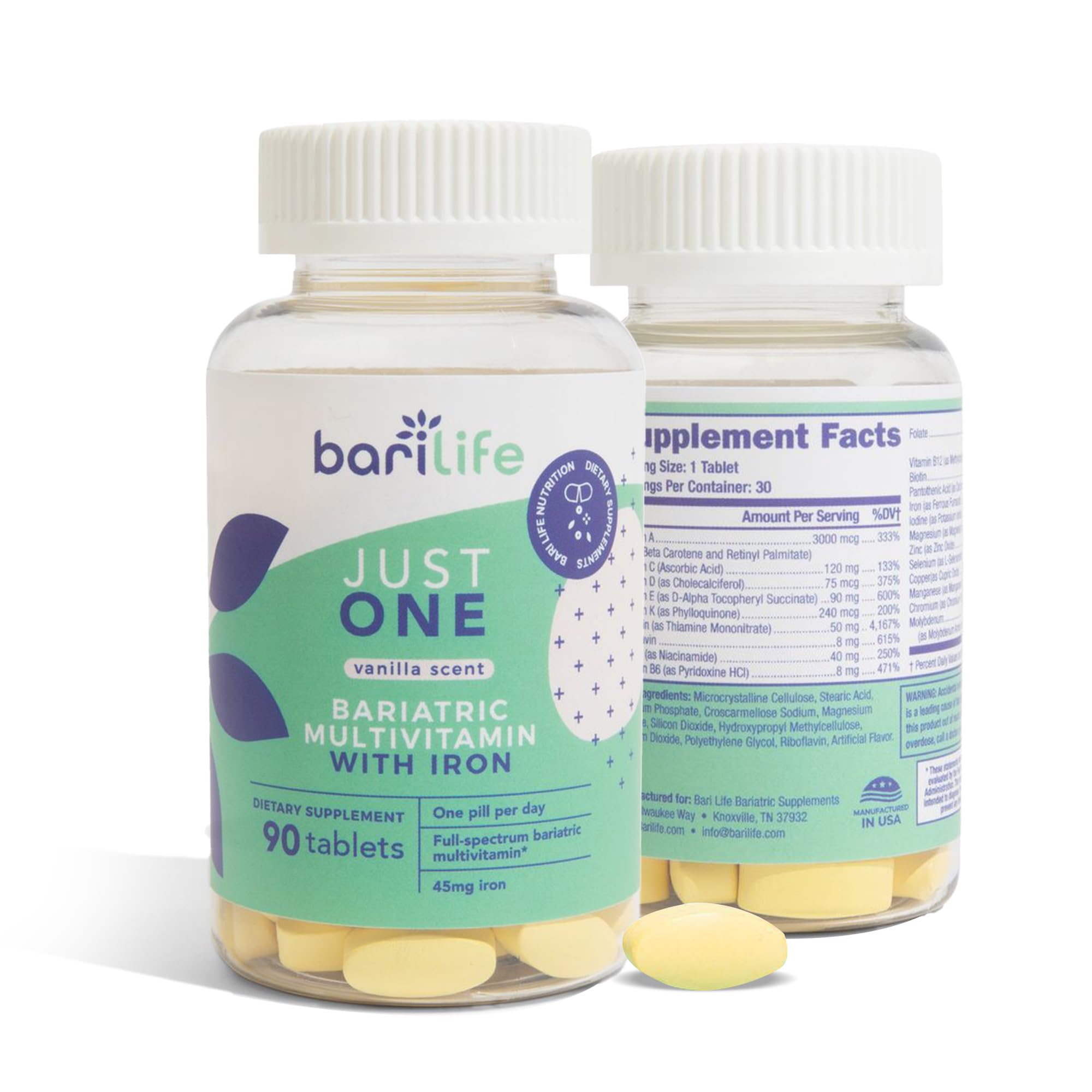 Just One - Once Daily Bariatric Multivitamin with Iron (30) Bari Life buy supplements canada