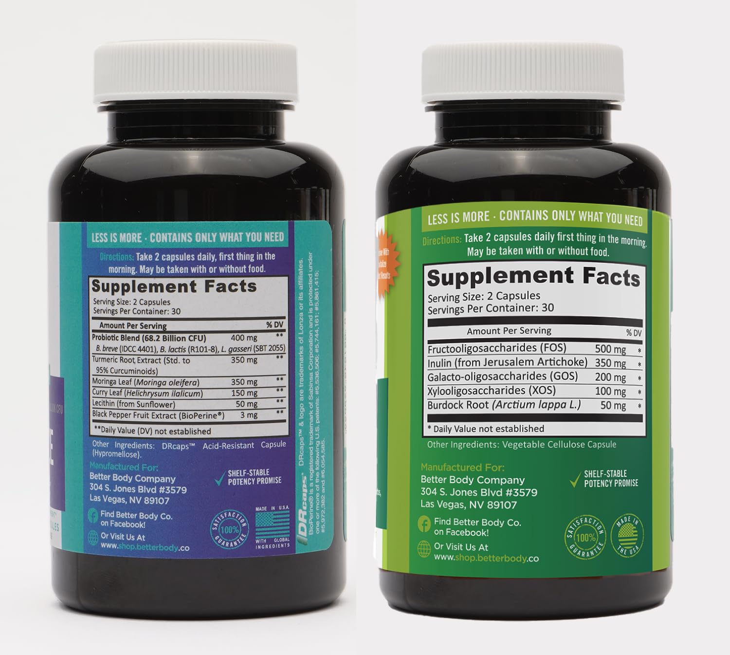 Better Body Co. Slim Gut Bundle | Prebiotics and Probiotics for Women - Bloating Relief Better Body Co. buy supplements canada