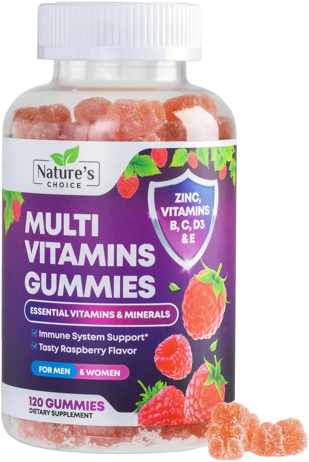 Multivitamin Gummies for Adults - Complete Adult Multivitamins Gummy with Essential Vitamins A, C, D, E, & High Potency B12 for Women & Men Nature's Choice buy supplements canada