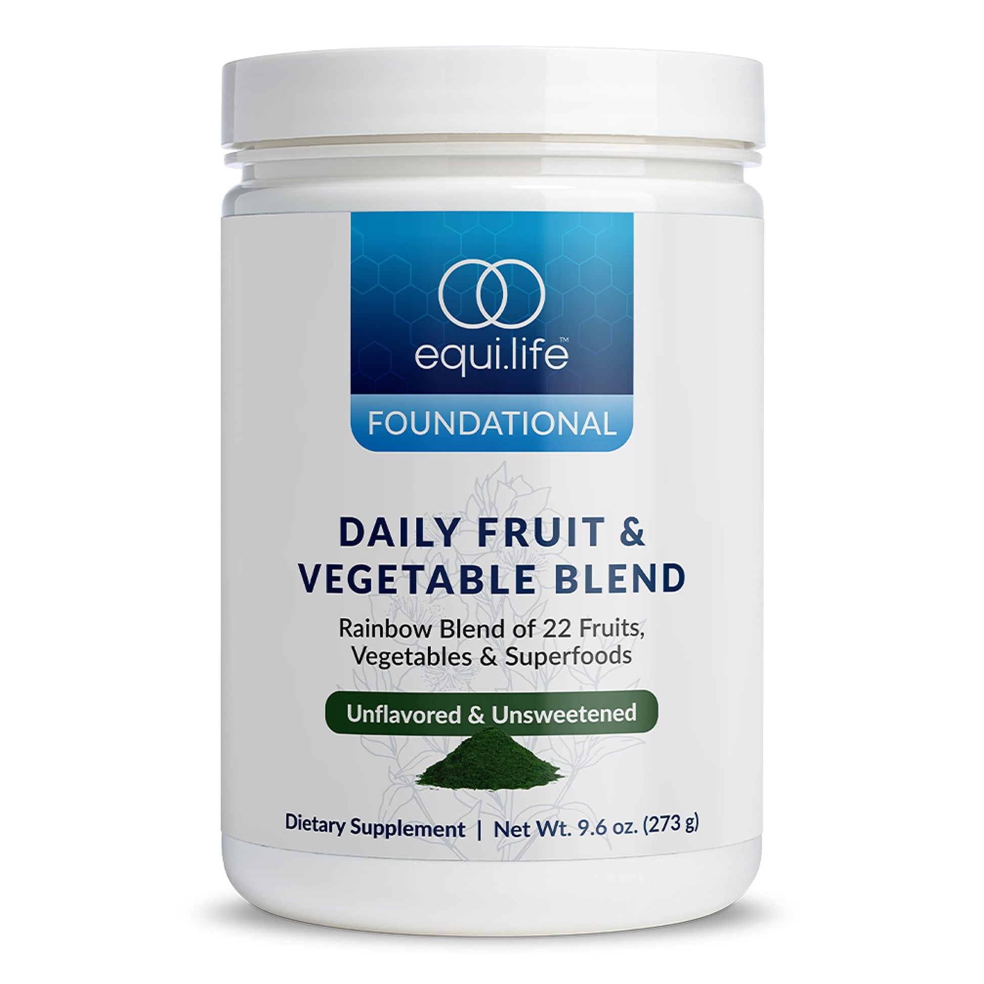 Equilife Daily Fruit & Vegetable Blend, Superfood Antioxidant Supplement with 22 Organic Fruits & Vegetables, Unflavored, Vitamin C, Fiber, 9 Essential Amino Acids, Supports Energy, 30 Servings Tub Equilife buy supplements canada