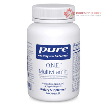 Pure Encapsulations O.N.E. Multivitamin - Once Daily Multivitamin with Antioxidant Complex Metafolin, CoQ10, and Lutein to Support Vision, Cognitive Function, and Cellular Health* - 60 Capsules Pure Encapsulations buy supplements canada