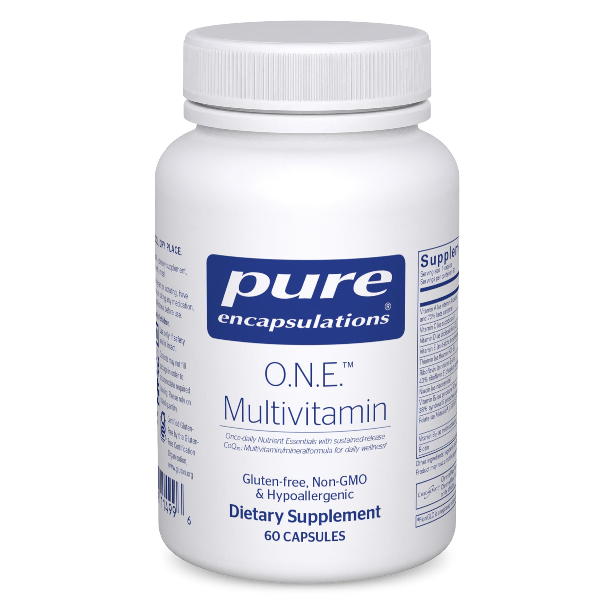 Pure Encapsulations O.N.E. Multivitamin - Once Daily Multivitamin with Antioxidant Complex Metafolin, CoQ10, and Lutein to Support Vision Pure Encapsulations buy supplements canada
