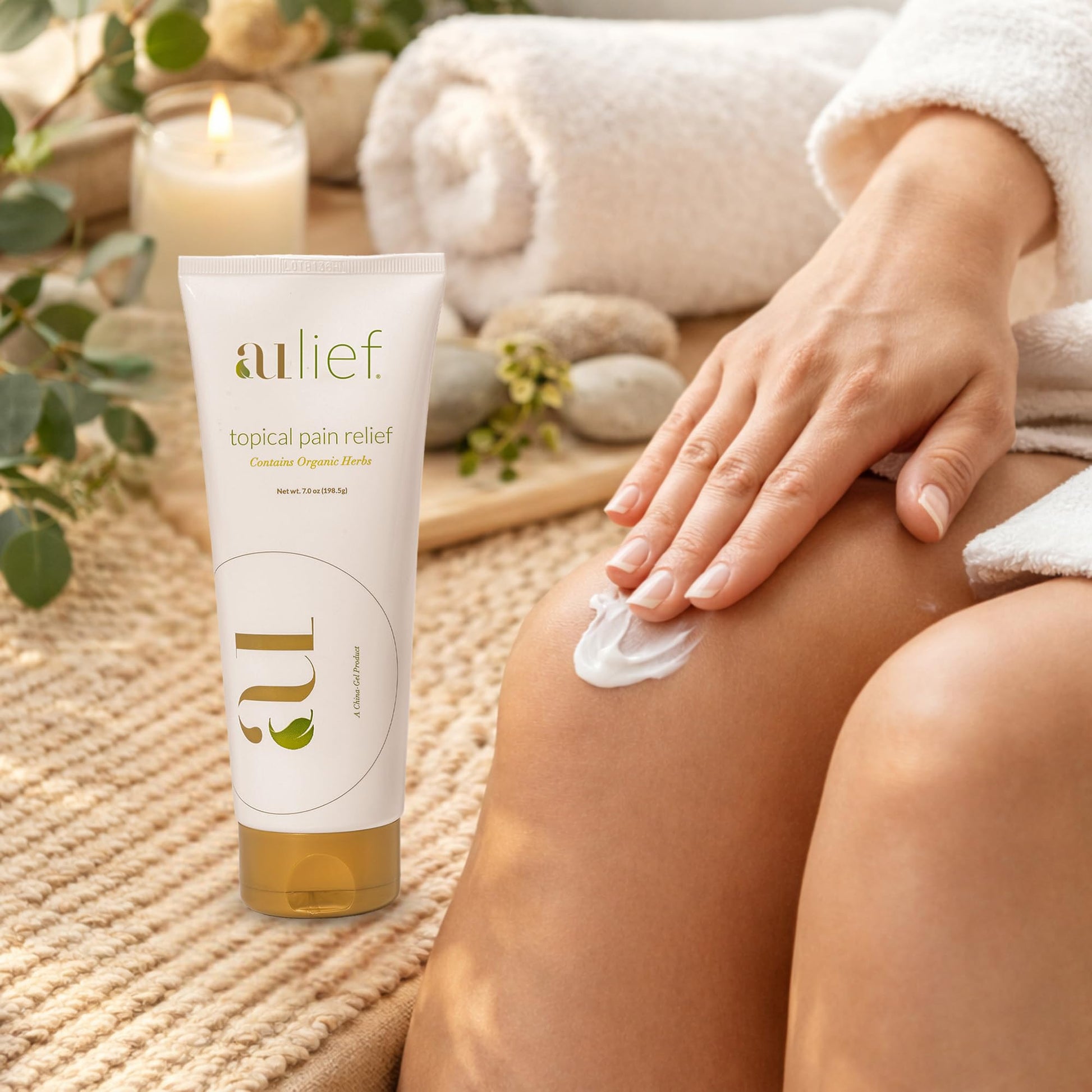Aulief Gold Natural Pain Relief Cream – Organic Herbal Lotion for Arthritis, Joint Pain & Sore Muscles, Neck, Knee & Back Aches, Premium Organic Natural Pain Reliever, 3.2 Oz Tube Aulief buy supplements canada