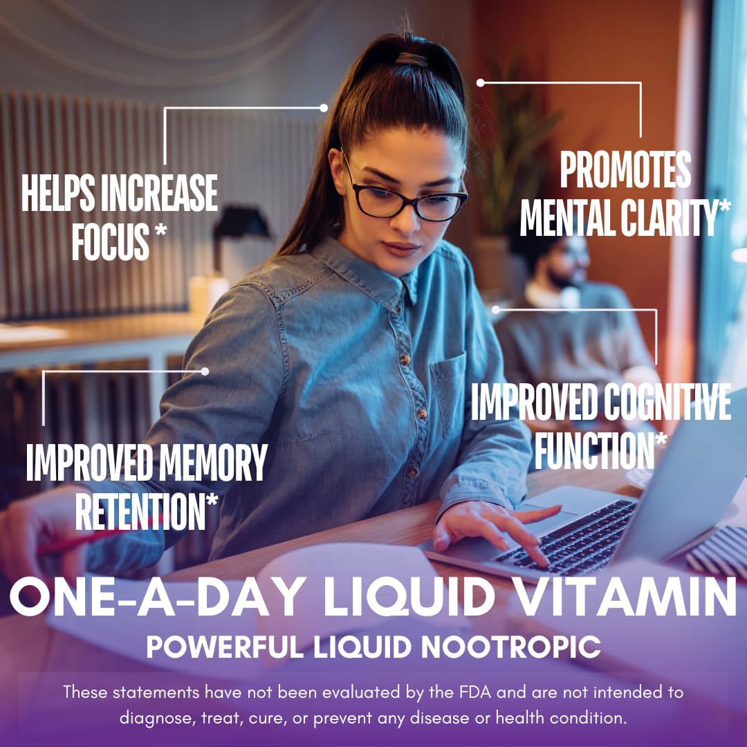 Tropical Oasis - Brain Power | Liquid Nootropic Supplement - Promotes Mental Clarity, Focus, and Memory Retention (Unflavored, 32 Servings) Tropical Oasis buy supplements canada