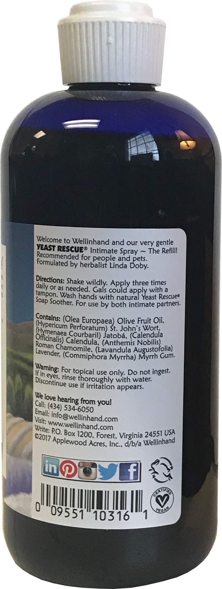 Yeast Rescue® Treatment 16 fl.oz. Refill - Economy Size Well-In-Hand buy supplements canada