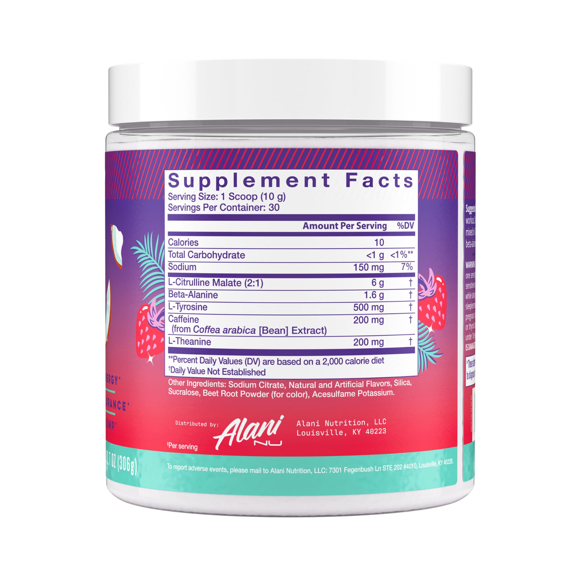 Alani Nu Pre Workout Powder Hawaiian Shaved ICE, Amino Energy Boost, Endurance Supplement, Sugar Free, 200mg Caffeine Alani Nu buy supplements canada