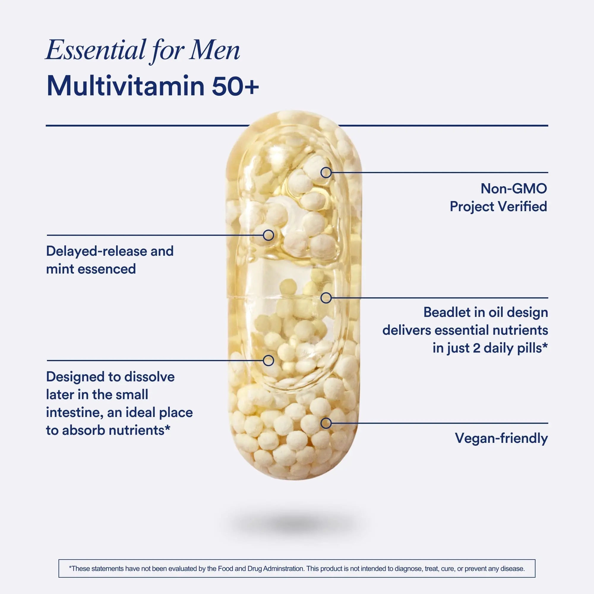 Ritual Multivitamin for Men 50+, Vegan, with Zinc, Vitamin A and D3 for Immune Function Support*, Omega-3 DHA, B12, K2 Ritual buy supplements canada