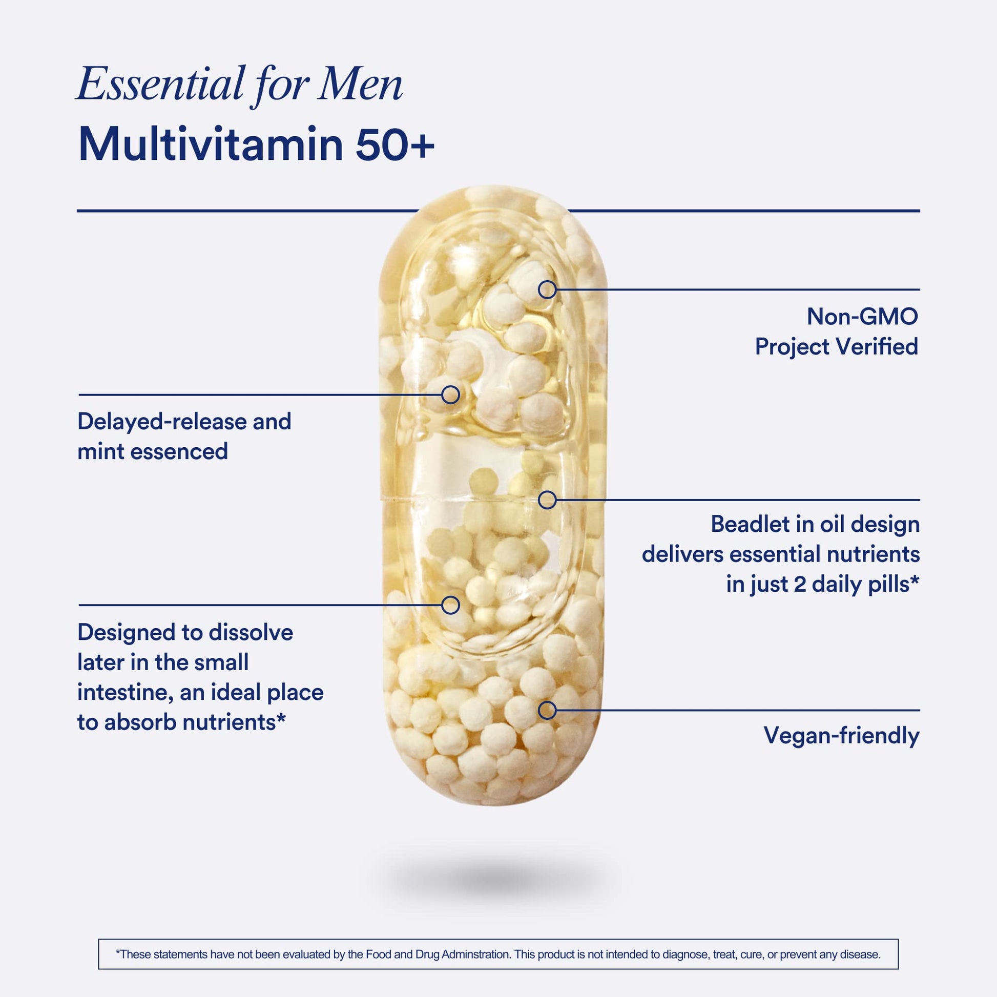 Ritual Multivitamin for Men 50+, Vegan, with Zinc, Vitamin A and D3 for Immune Function Support*, Omega-3 DHA, B12, K2, Gluten Free, Non-GMO, Mint Essenced, 30 Day Supply Ritual buy supplements canada