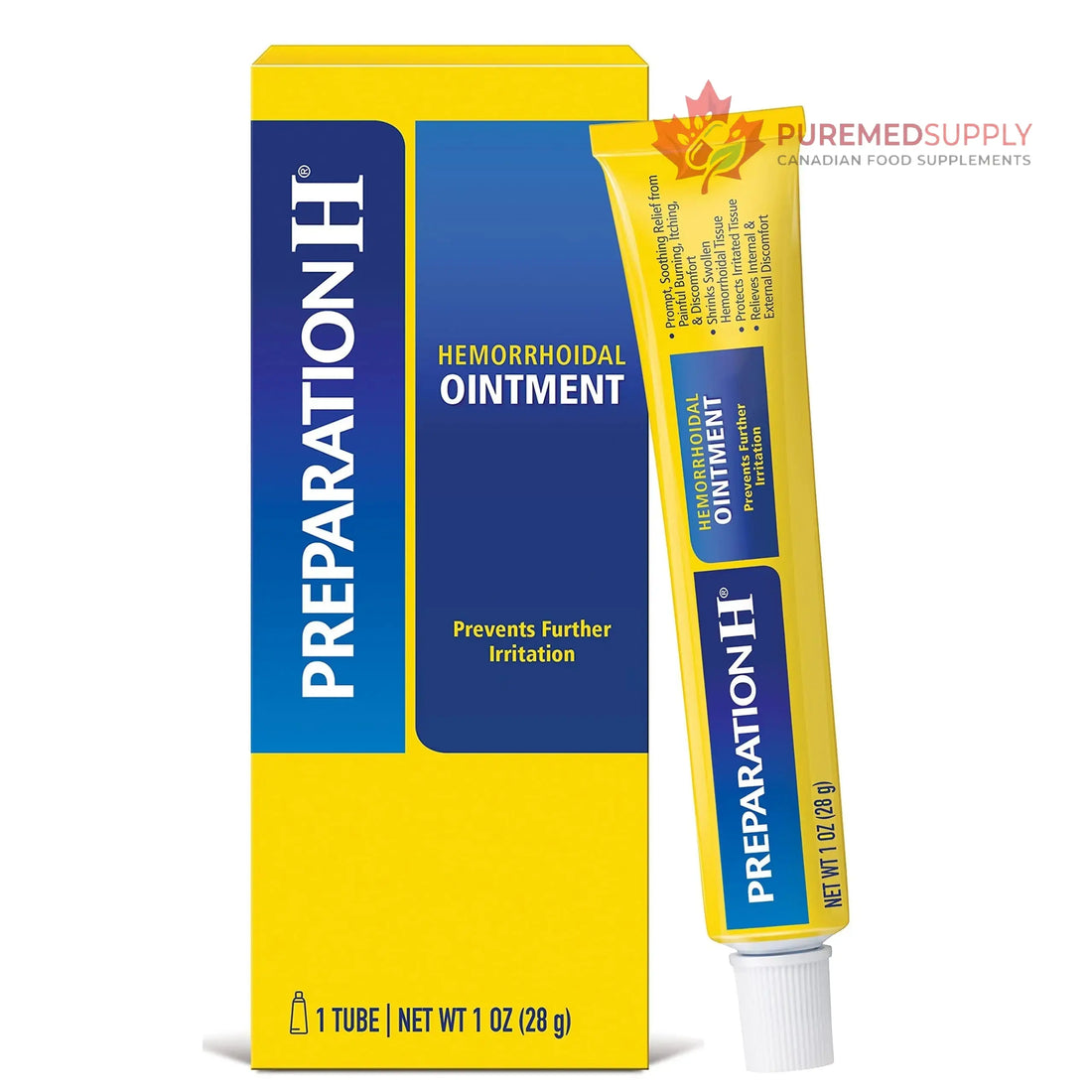 Preparation H Hemorrhoid Ointment, Itching, Burning and Discomfort Relief - 1 Oz Tube Preparation H buy supplements canada