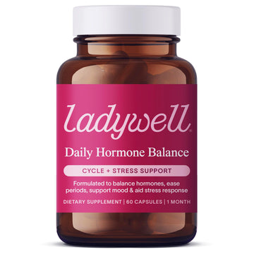 Ladywell Daily Hormone Balance Capsules | Natural Cycle Support for Women | Supports Mood, Bloating, Cramps, Skin Health & Cravings | with Chasteberry, B Vitamins, Ashwagandha, Saffron & More | 60 Ct Ladywell buy supplements canada