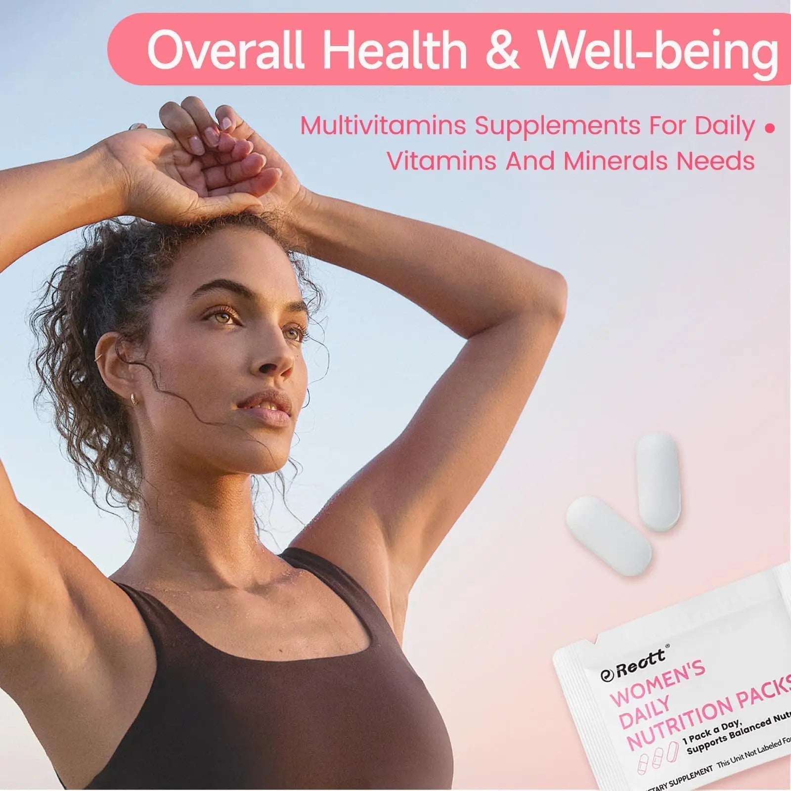 Women's Daily Vitamin Packs with Collagen Peptide, PQQ, 4-IN-1 Multivitamins For Women Health Supports Immune Health, Skin, Brain REOTT buy supplements canada