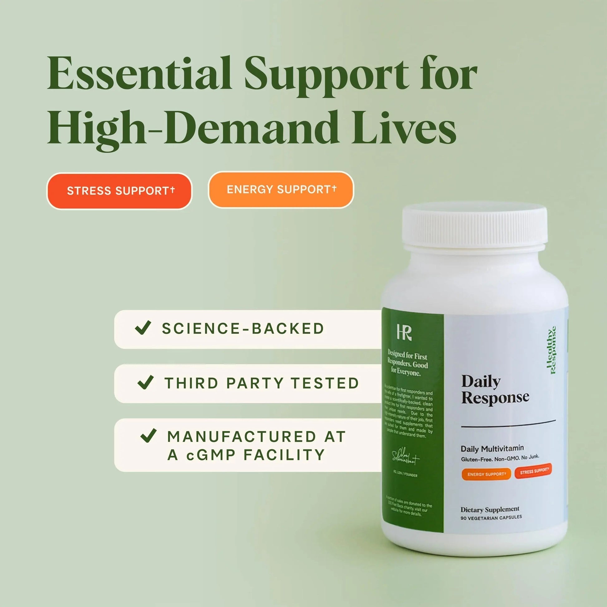 Healthy Response Daily Response Multivitamin 90 Capsules - Multivitamin + Adaptogen Blend for Energy & Stress Support Healthy Response buy supplements canada