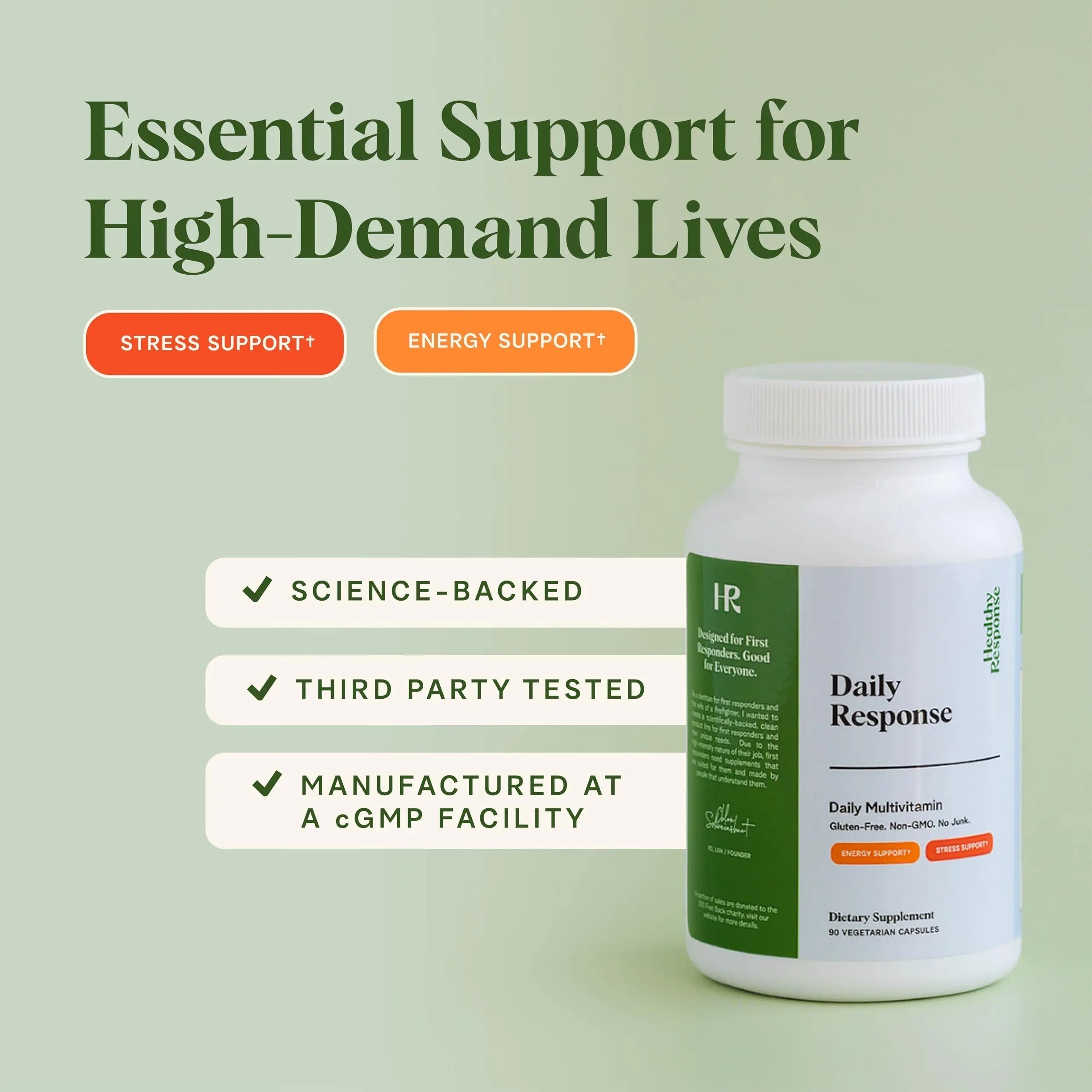 Healthy Response Daily Response Multivitamin 90 Capsules - Multivitamin + Adaptogen Blend for Energy & Stress Support Healthy Response buy supplements canada