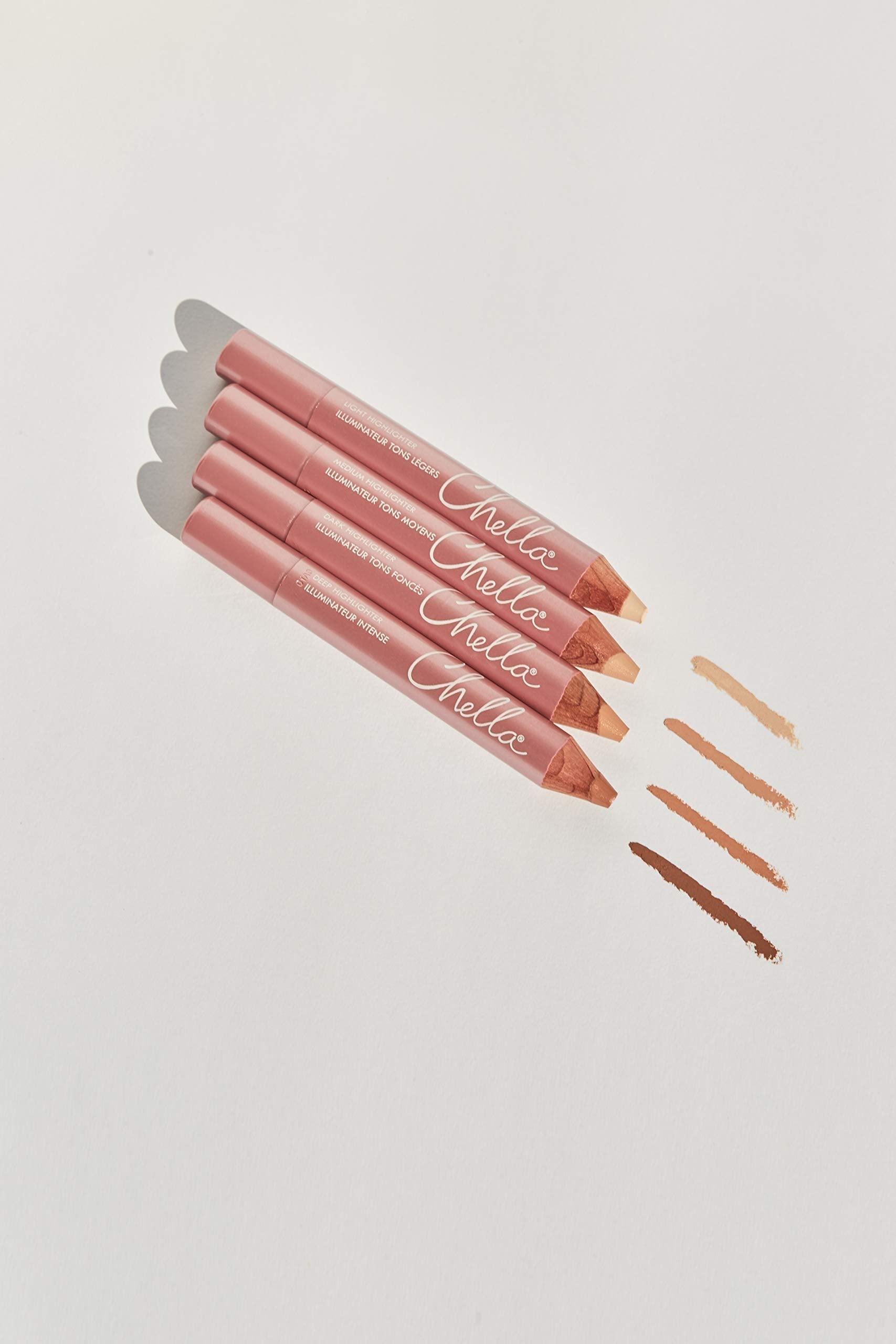 Chella Highlighter Makeup Pencil - Vegan, Cruelty Free, Paraben Free, Gluten Free - Use as a Highlighter, Concealer and Under Eye Liner (Deep Matte) Chella buy supplements canada