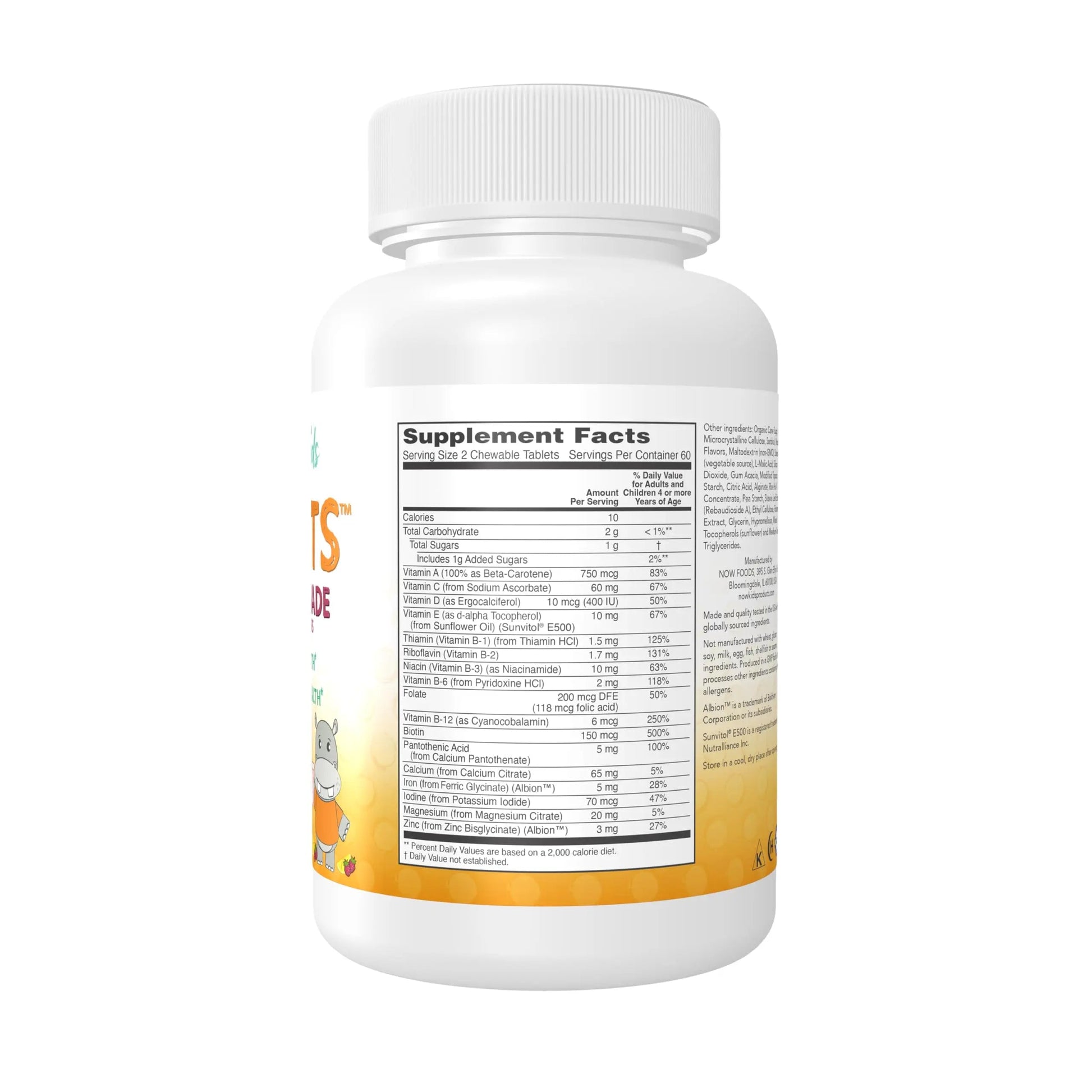 NOW Kids Supplements, Kid Vits Multivitamin, Berry Lemonade Flavor, 120 Chewable Tablets NOW Foods buy supplements canada