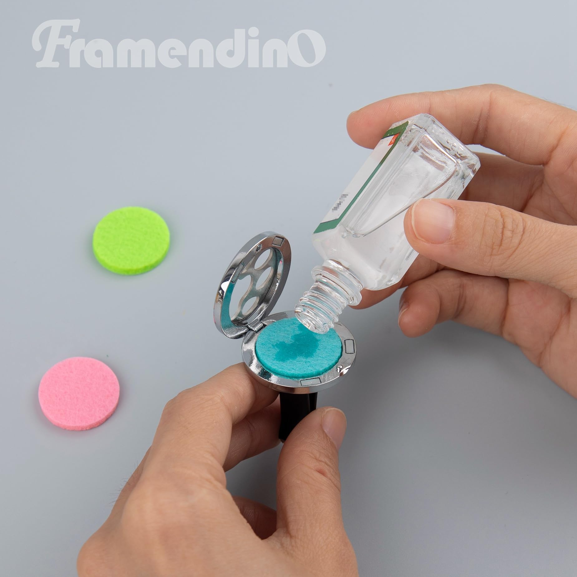 Framendino, 2 Pack Dog Paw Print Locket for Essential Oil Diffuser with 20 Felt Refill Pads Framendino buy supplements canada