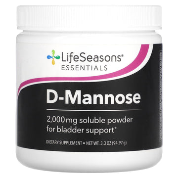 LifeSeasons D-Mannose Powder - Fast-Acting UTI Relief - Urinary Tract Health Supplement - Supports Healthy Levels of Microflora & Eases Bladder Discomfort - 45 Servings LifeSeasons buy supplements canada