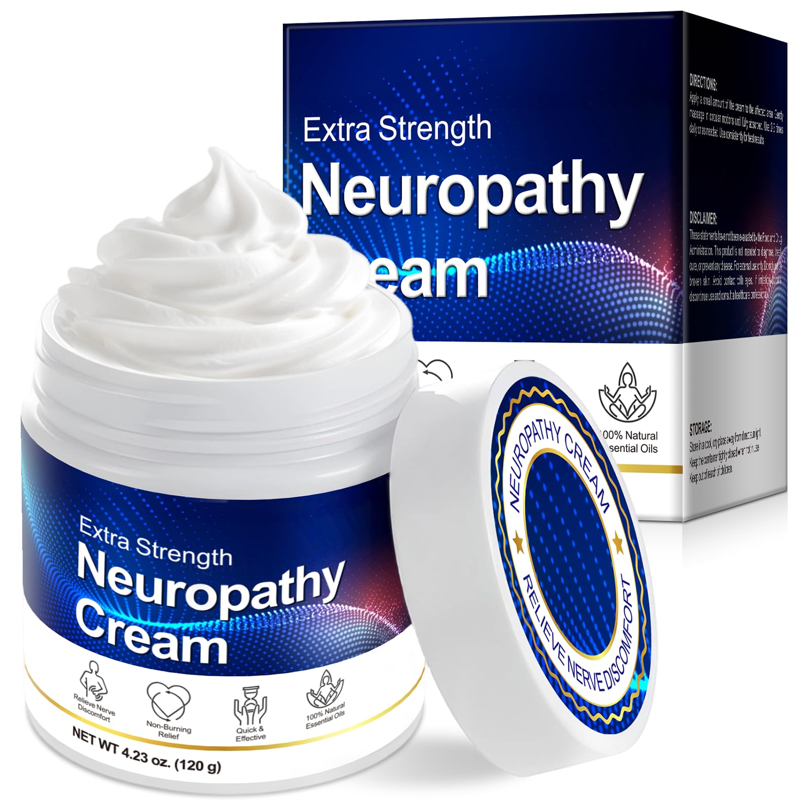 Neuropathy Cream for Feet, Legs & Hands – Lightweight, Plant-Based Formula with Cooling Comfort, 120g CFXYHNOX buy supplements canada
