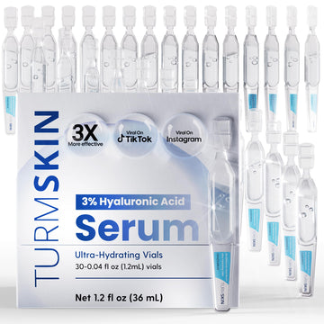 TURMSKIN® Hyaluronic Acid Serum Ampoules [ULTRA HYDRATING VIALS] - 3% Hyaluron Booster for Glass Skin & Anti Aging - 24 Hours Hydration Turmskin buy supplements canada