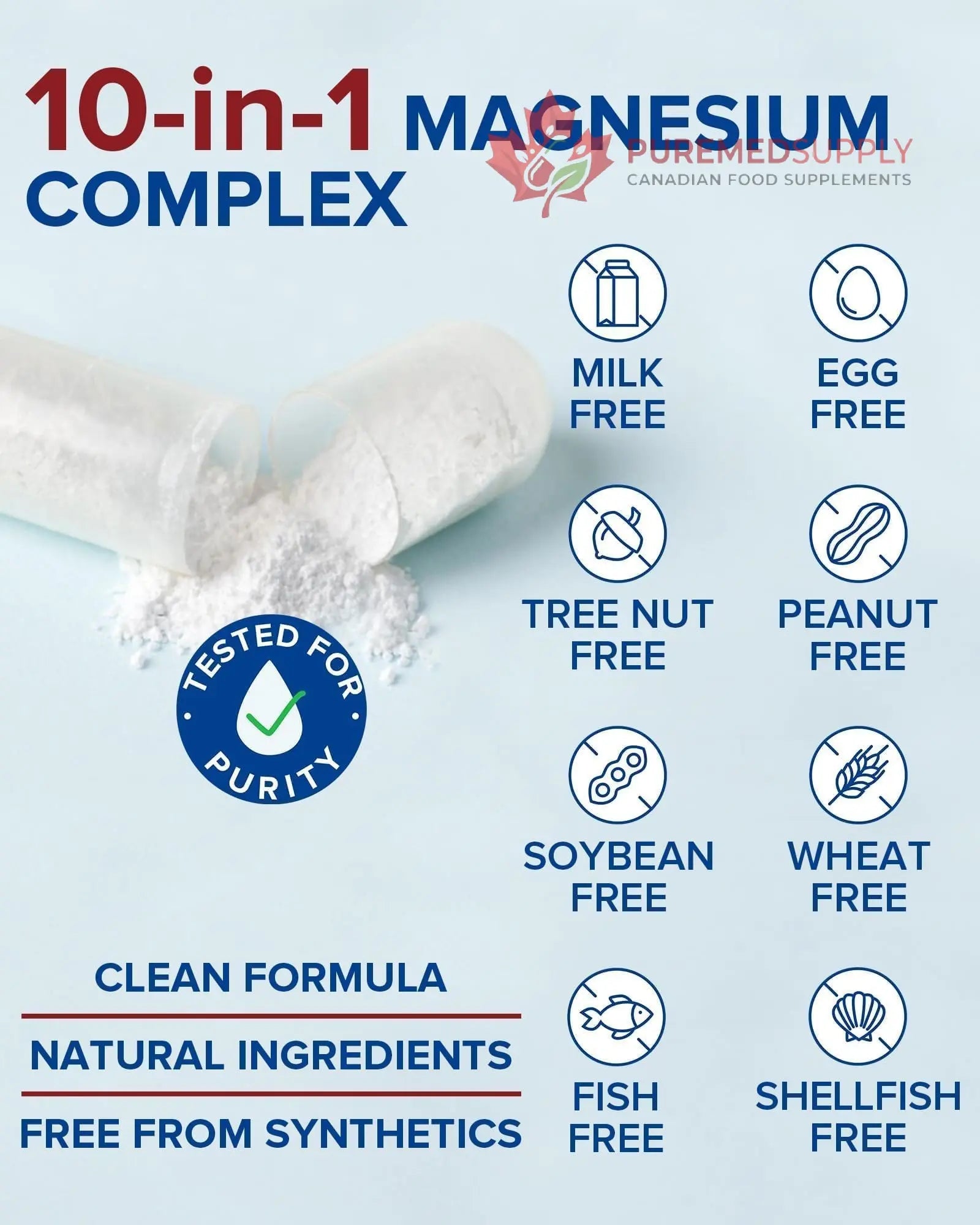 Terranics Magnesium Complex Supplement 420mg, 10-in-1 Full-Spectrum Formula, Glycinate, Citrate, Malate & More, Max Absorption, Bone and Heart Support, 120 Veggie Caps Terranics buy supplements canada