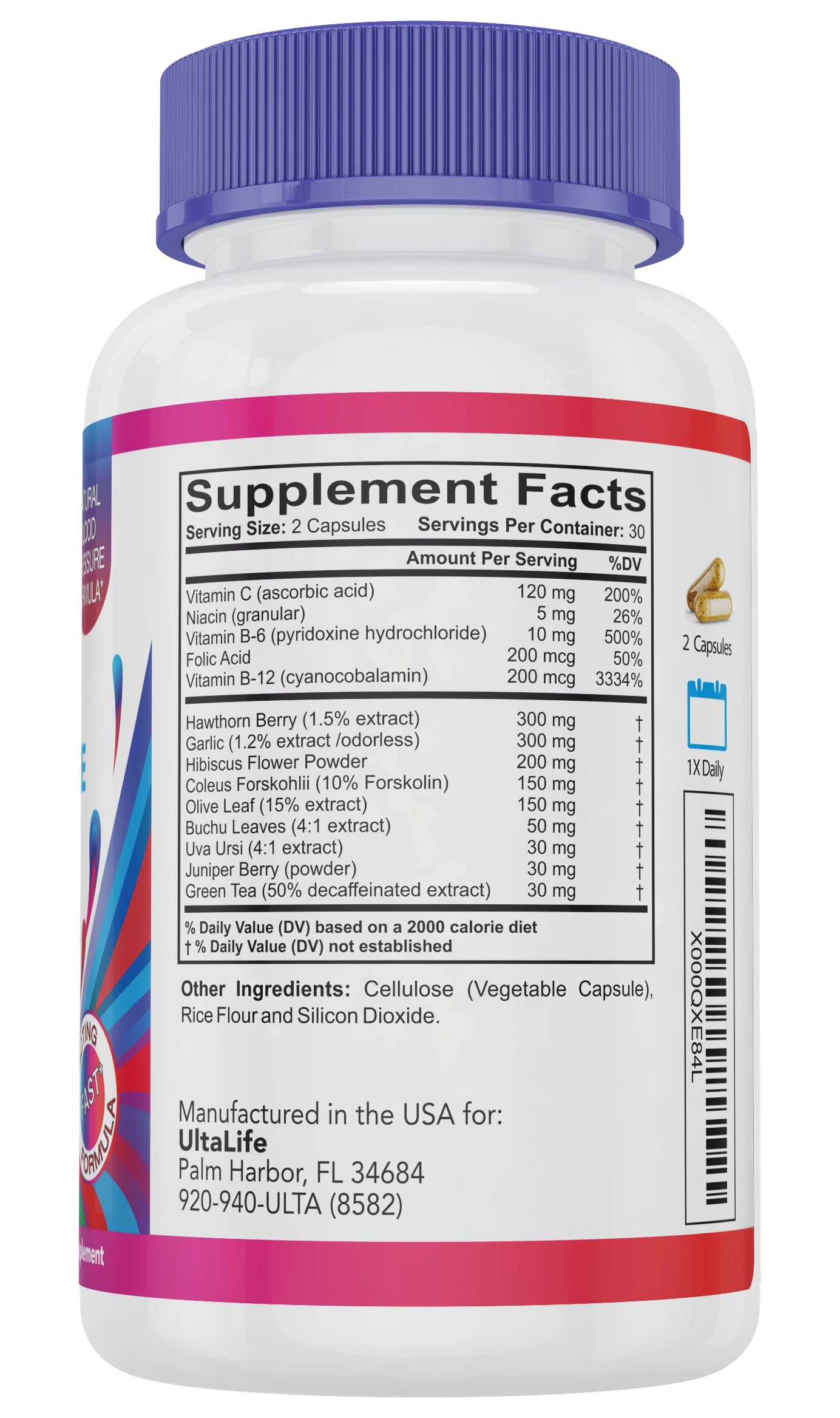 ULTALIFE Blood Pressure Supplements - Advanced Blood Pressure Supplement Complex ULTALIFE buy supplements canada