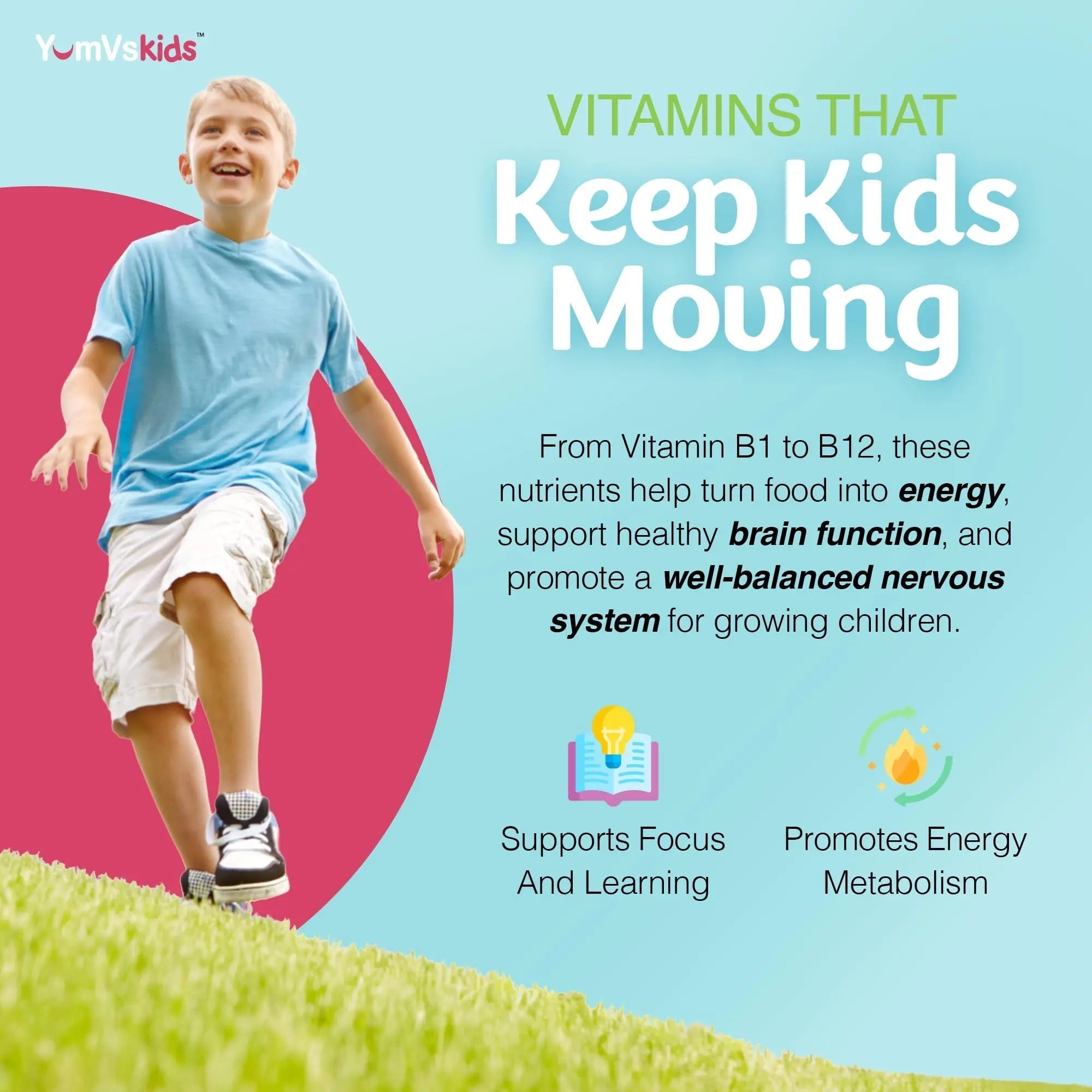 YumVs Kids Multivitamin with Iron & Minerals Chewable Tablets – Grape & Berry Flavor Vitamins for Toddlers & Children Age 2+ – Daily Multivitamin YUM-V'S buy supplements canada