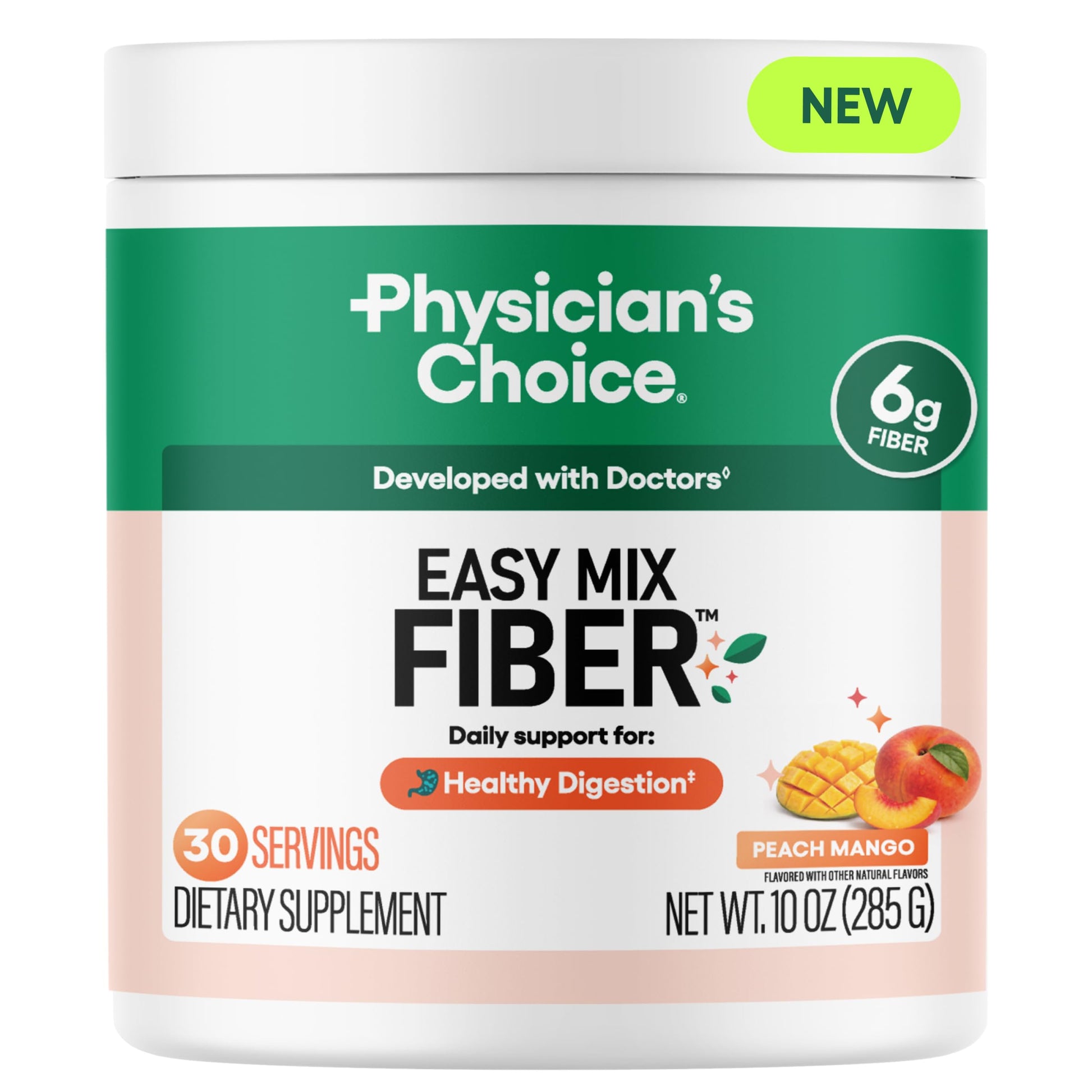 Physician's CHOICE Easy Mix Fiber for Digestive Health & Regularity - No Grit - Daily Prebiotic Soluble Fiber Powder Supplement Physician's CHOICE buy supplements canada