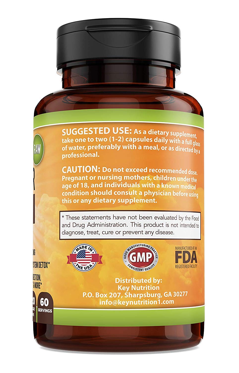 Apple Cider Vinegar 1500mg, 100% Organic, Pure & Raw - Healthy Digestion Key Nutrition buy supplements canada