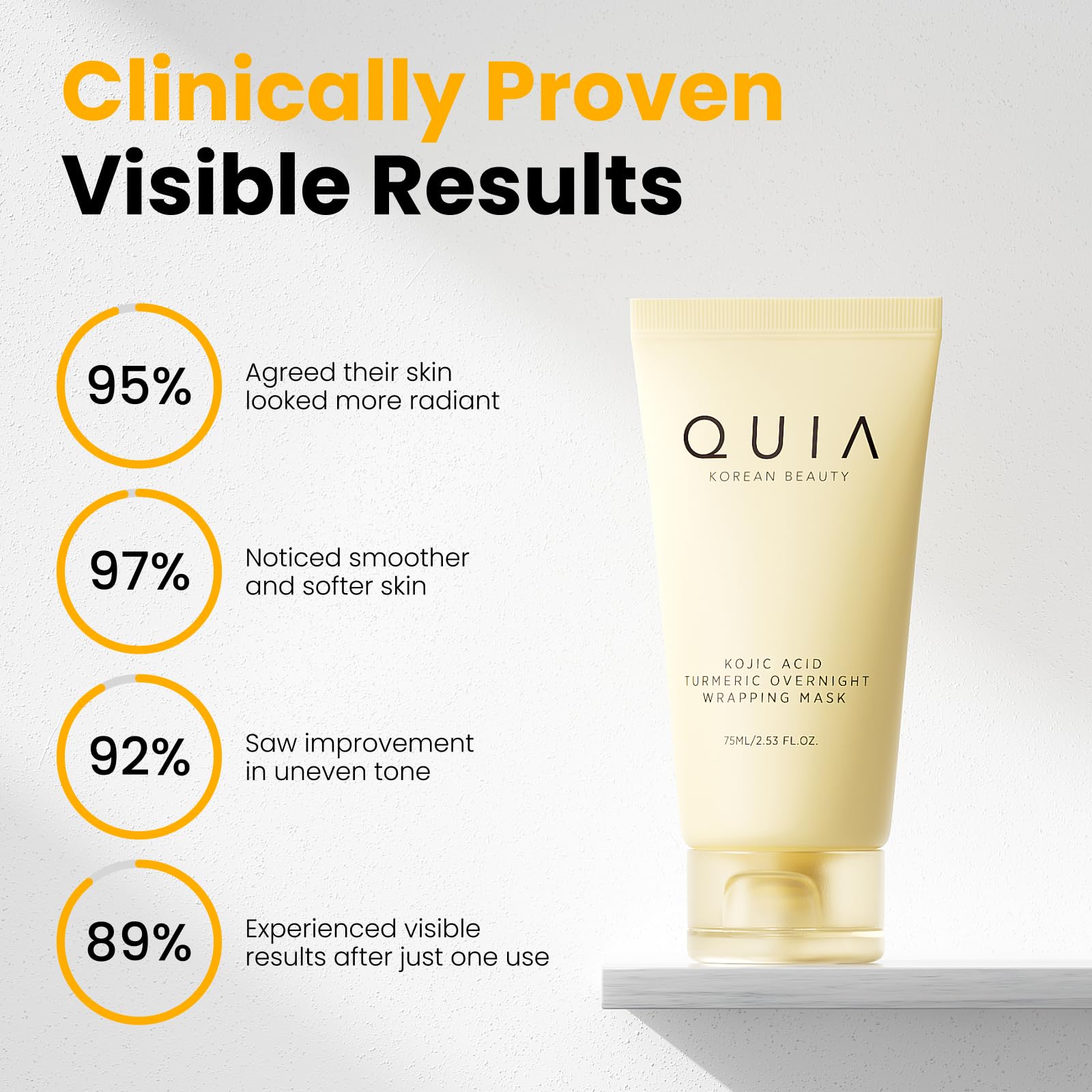QUIA Turmeric + Kojic Acid Overnight Wrapping Mask – Hydration Mask for Glowing Skin QUIA Beauty buy supplements canada