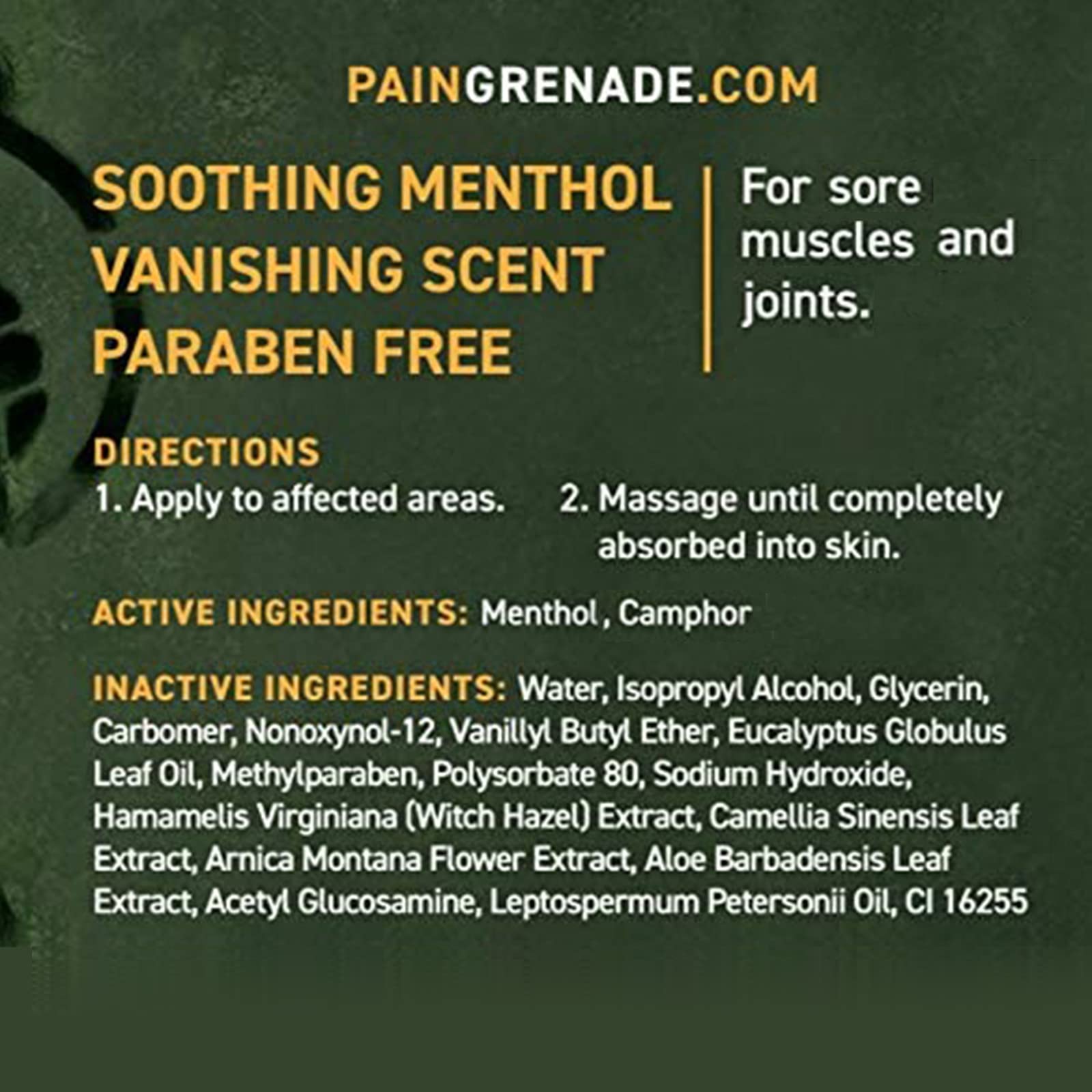 Plant Powered Roll-On Gel by Pain Grenade - Cooling and Warming Gel with Arnica, Menthol, Camphor, Glucosamine, and Other All Natural Botanicals - 3 - Pack M PAIN MANAGEMENT TECHNOLOGIES buy supplements canada