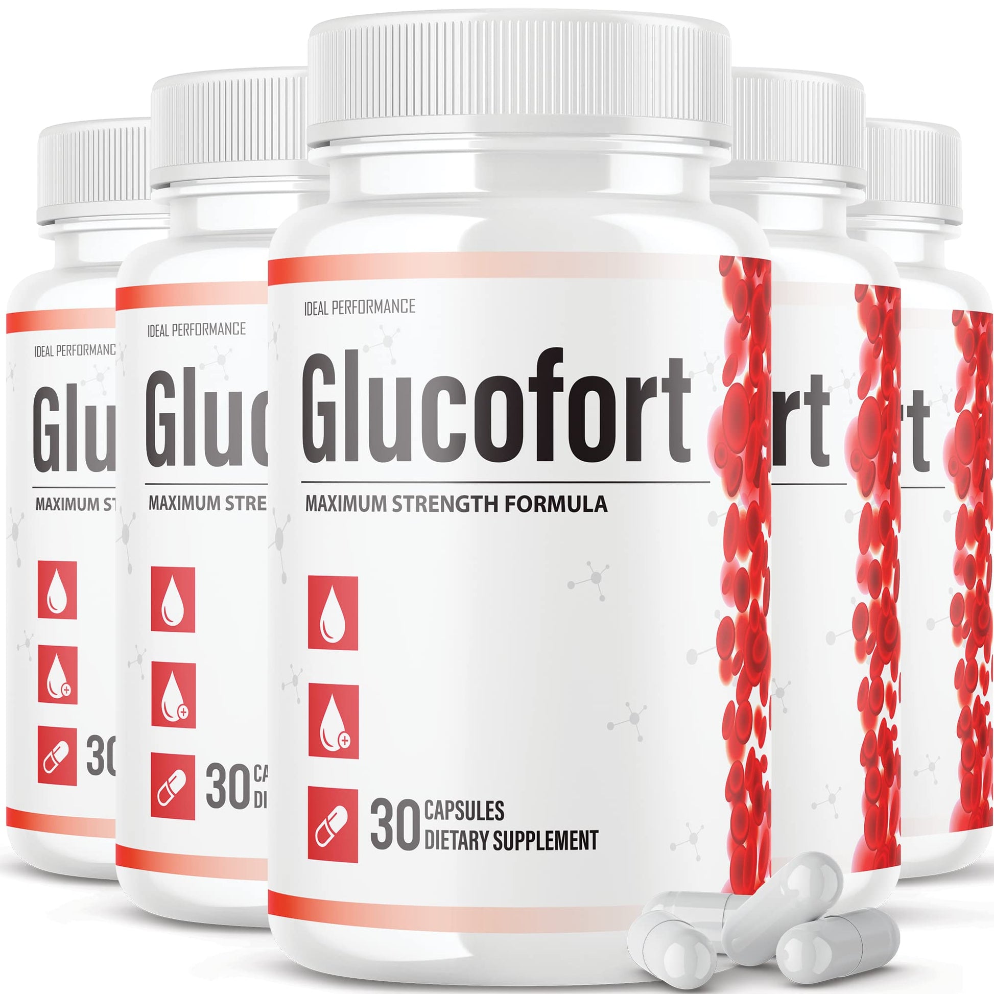 IDEAL PERFORMANCE (Official) Glucofort Formula Supplement (5 Pack) IDEAL PERFORMANCE buy supplements canada