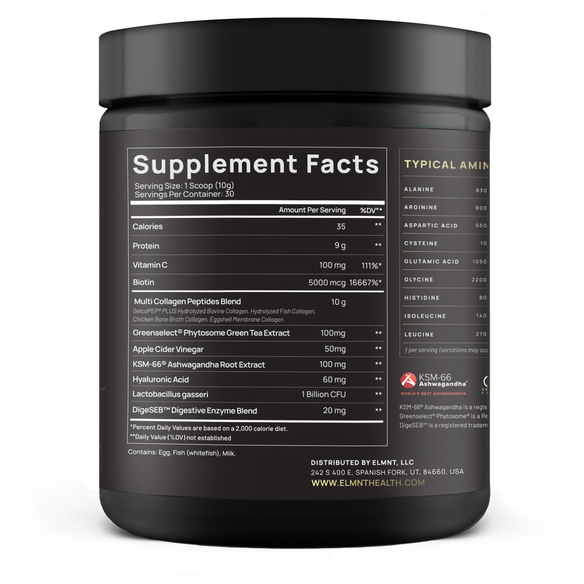 Super Collagen Powder for Women Weight Loss + Beauty w. Probiotics, Hyaluronic Acid, ACV, KSM-66, Biotin - Premium Multi Collagen Peptides Protein Supplement TERRA ELMNT buy supplements canada