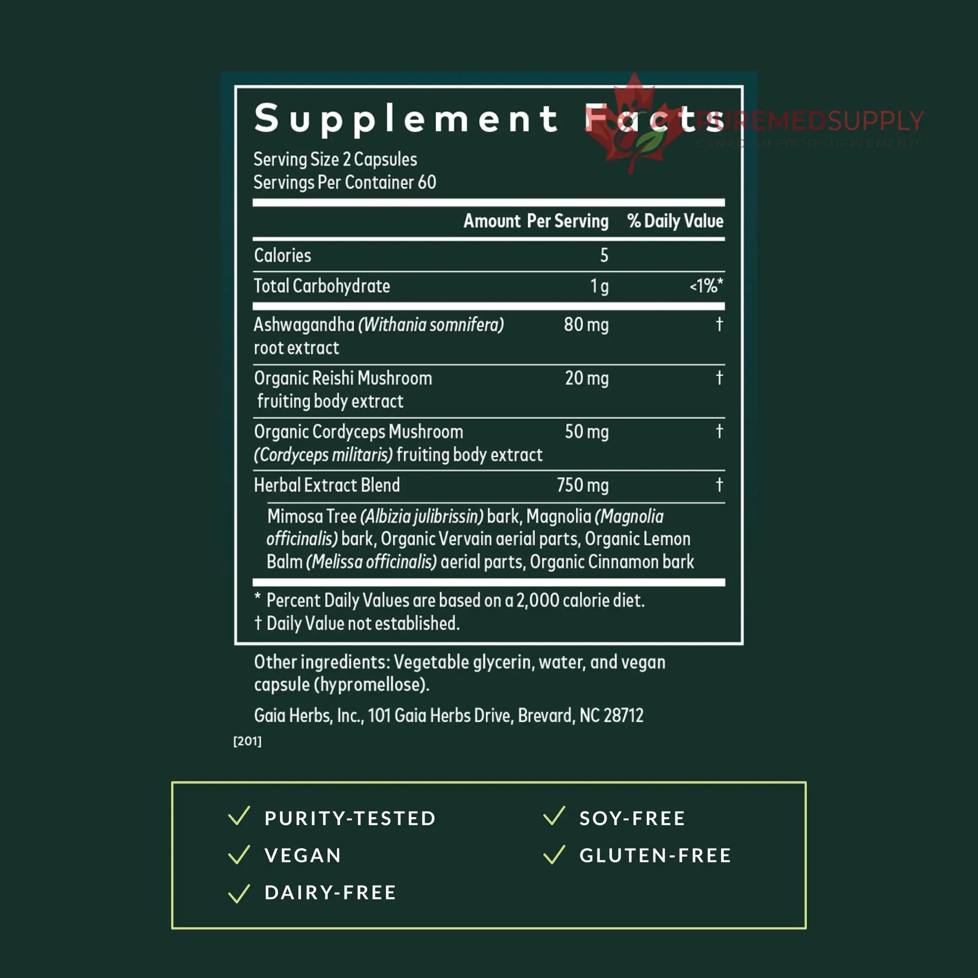 Gaia Herbs Adrenal Health Daily Support, Help Maintain Healthy Energy & Stress Levels*,120 Liquid Phyto-Caps Adrenal Health Nightly Restore, 120 Liquid Phyto-Caps - Bundle Gaia Herbs buy supplements canada