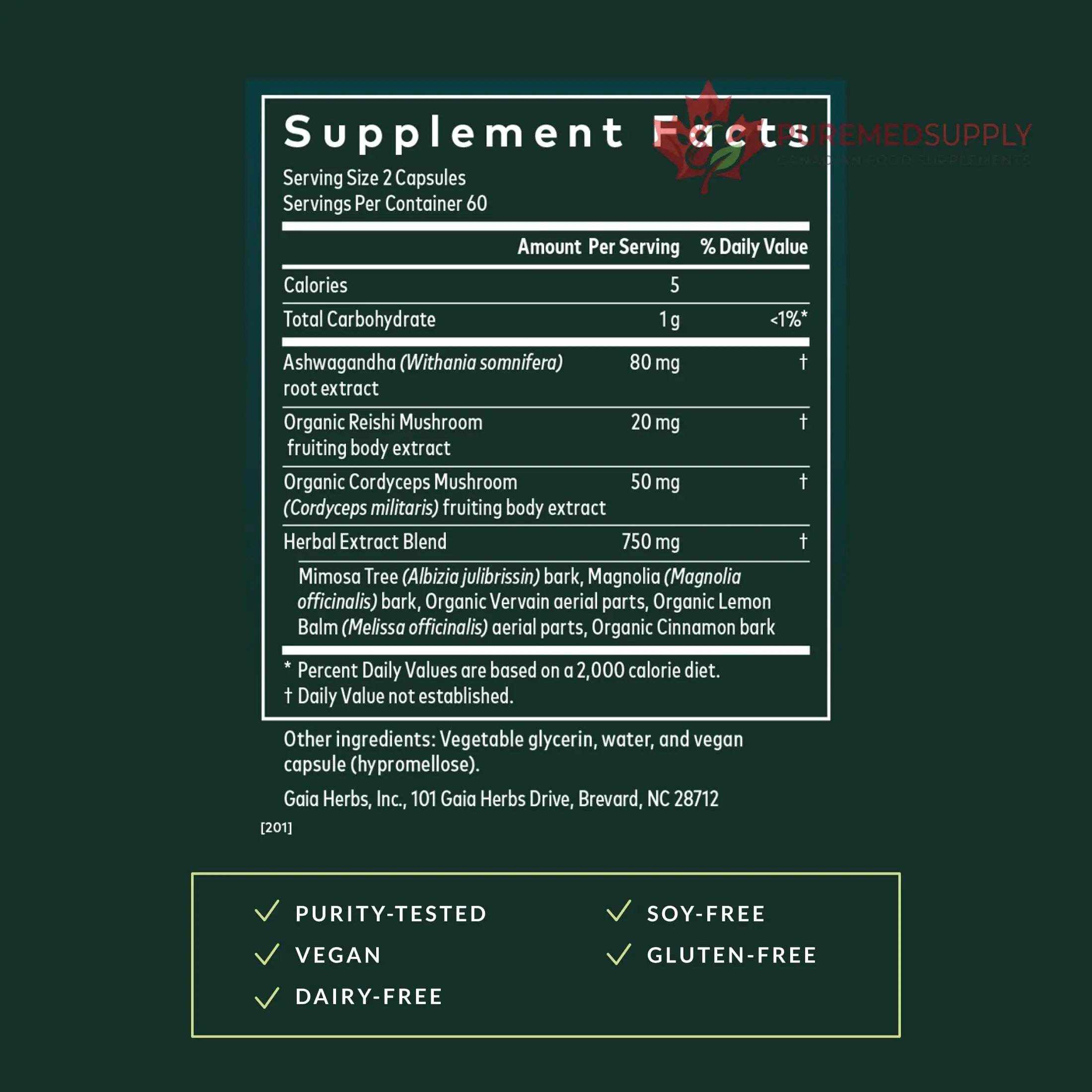 Gaia Herbs Adrenal Health Daily Support, Help Maintain Healthy Energy & Stress Levels*,120 Liquid Phyto-Caps Adrenal Health Nightly Restore, 120 Liquid Phyto-Caps - Bundle Gaia Herbs buy supplements canada