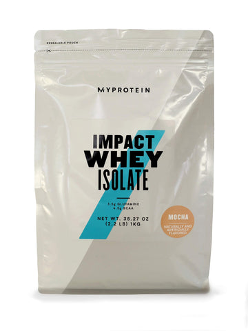 Myprotein Impact Whey Isolate - Mocha, 2.2 Lbs (40 Servings) Myprotein buy supplements canada