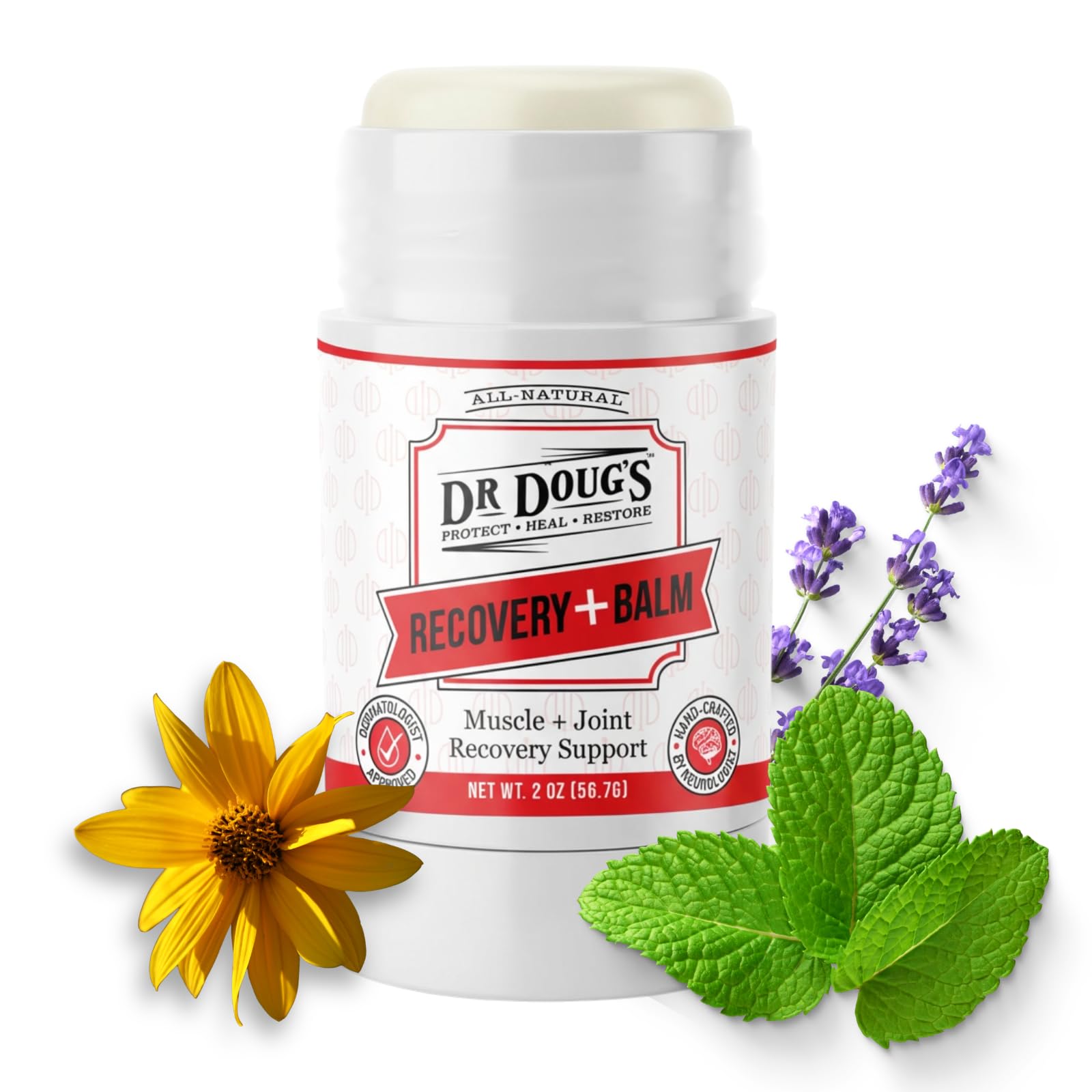 Dr. Doug's Recovery Balm – Organic Arnica & Magnesium Topical Rub – Soothing Support Lotion for Active Muscles, Joints, & Skin – Dermatologist Approved, Handmade in USA, Organic 2 oz Twist-Up Stick Dr. Doug's buy supplements canada