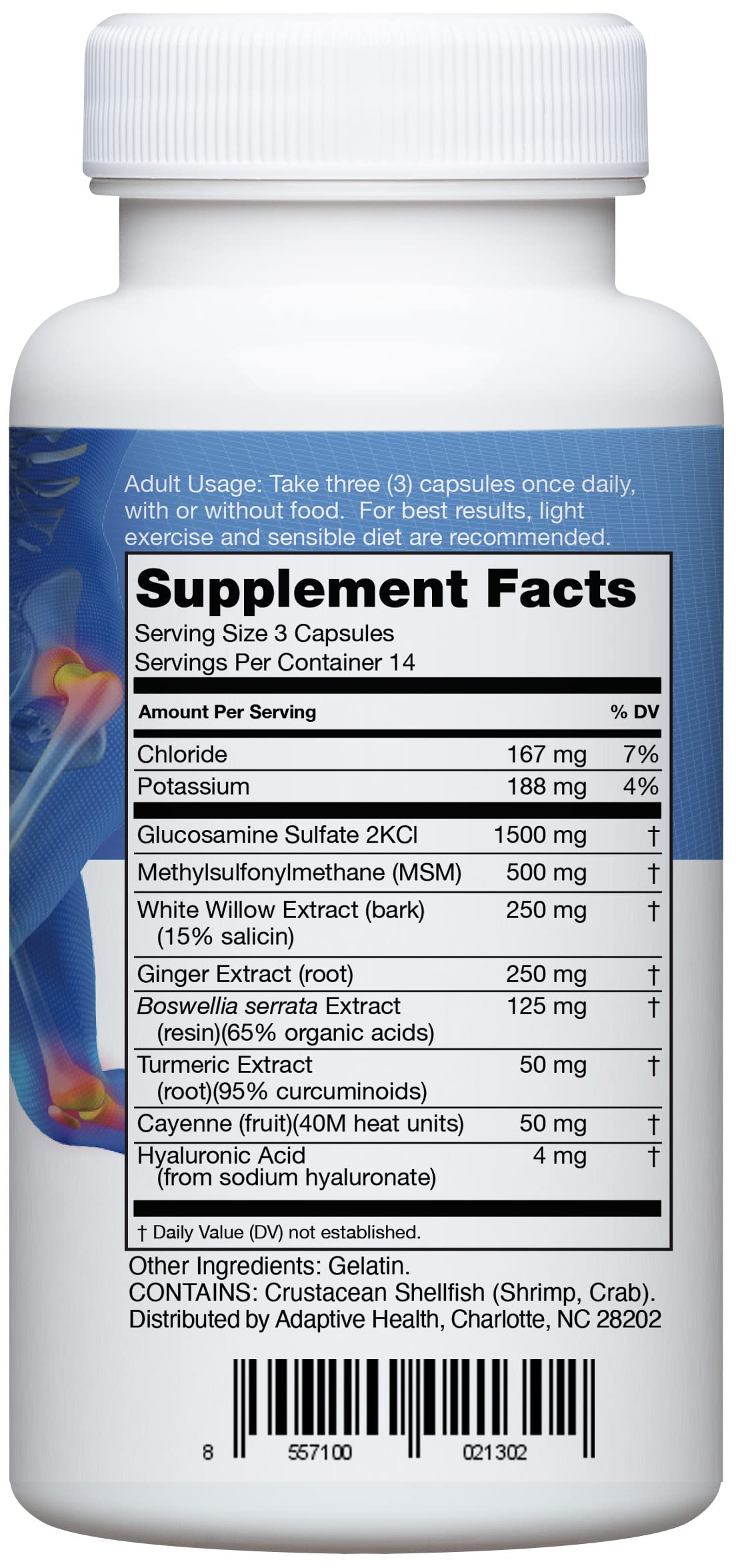 Instaflex Joint Support Supplement for Men and Women - Glucosamine, MSM, White Willow, Turmeric, Ginger, Cayenne, Hyaluronic Acid - 42 Capsules Instaflex buy supplements canada