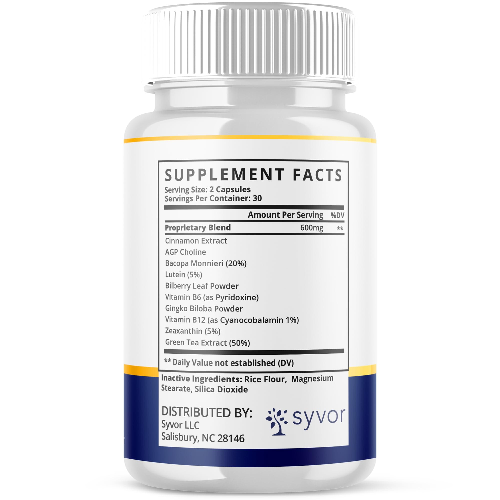 (2 Pack) Brain Defender Supplement Pills, Official Brain Defender Advanced Formula Nootropic Capsules, All Natural Health and Wellness Support Formula Maximum Strength Braindefender (120 Capsules) Syvor buy supplements canada