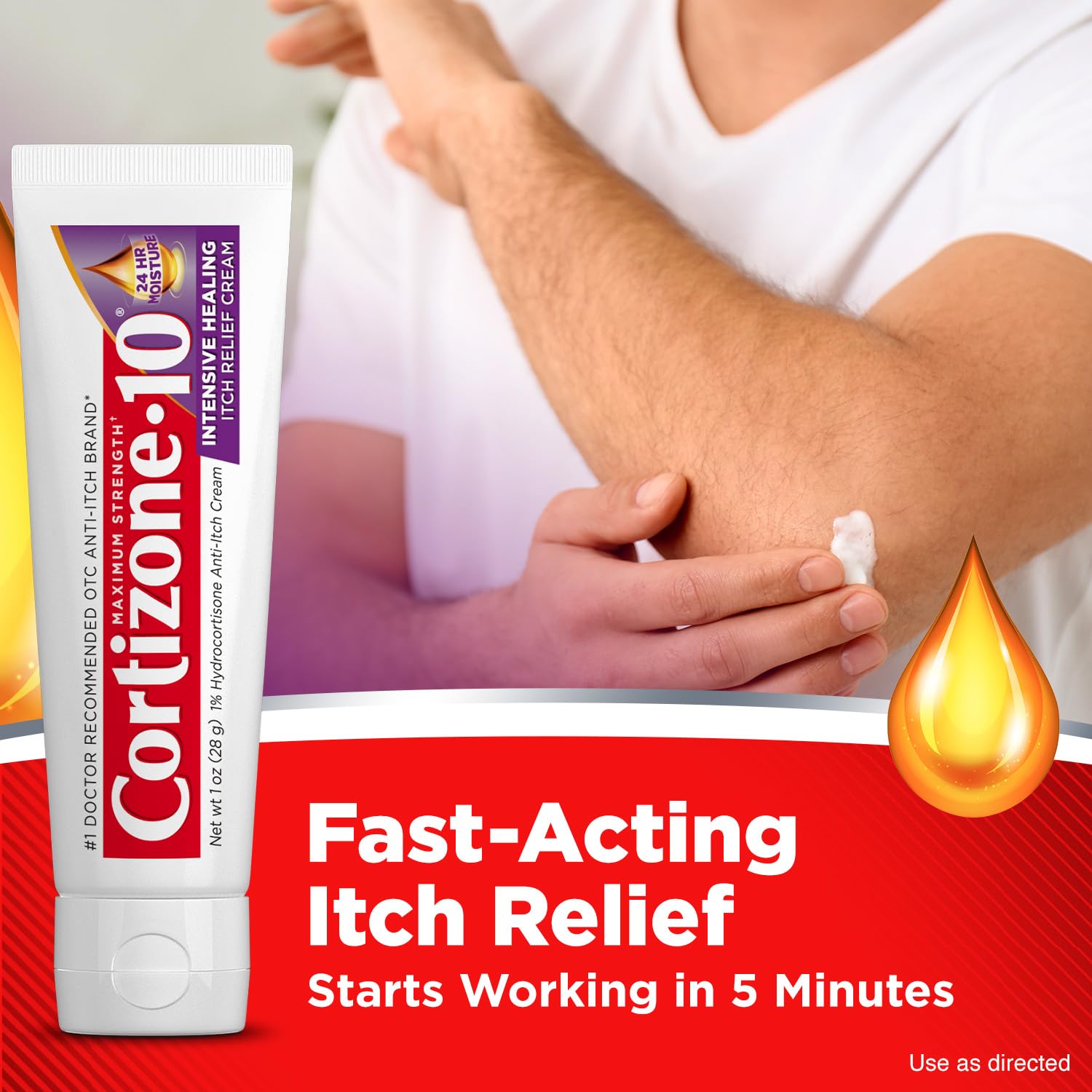 Cortizone-10 Maximum Strength Intensive Healing Itch Relief Cream, 1% Hydrocortisone, Fast-Acting, Anti-Itch Cream for Bug Bites, Rash, Eczema, Psoriasis, Poison Ivy, Oak, Sumac & More, 1 oz Cortizone 10 buy supplements canada