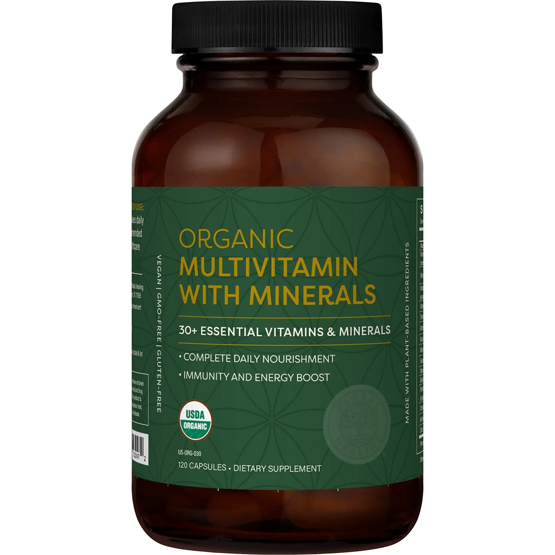 Global Healing Center - USDA Organic Multivitamin for Women & Men - Vitamins Include A, C, D, & More for Your Overall Health & Wellness Needs Global Healing Center buy supplements canada
