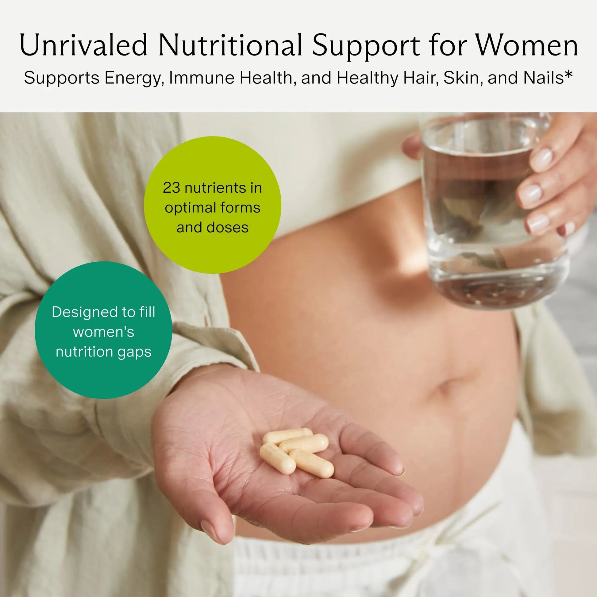 Needed. Multivitamin for Women with 23 Vitamins, Minerals and Antioxidants - Daily Womens Multivitamin Needed. buy supplements canada
