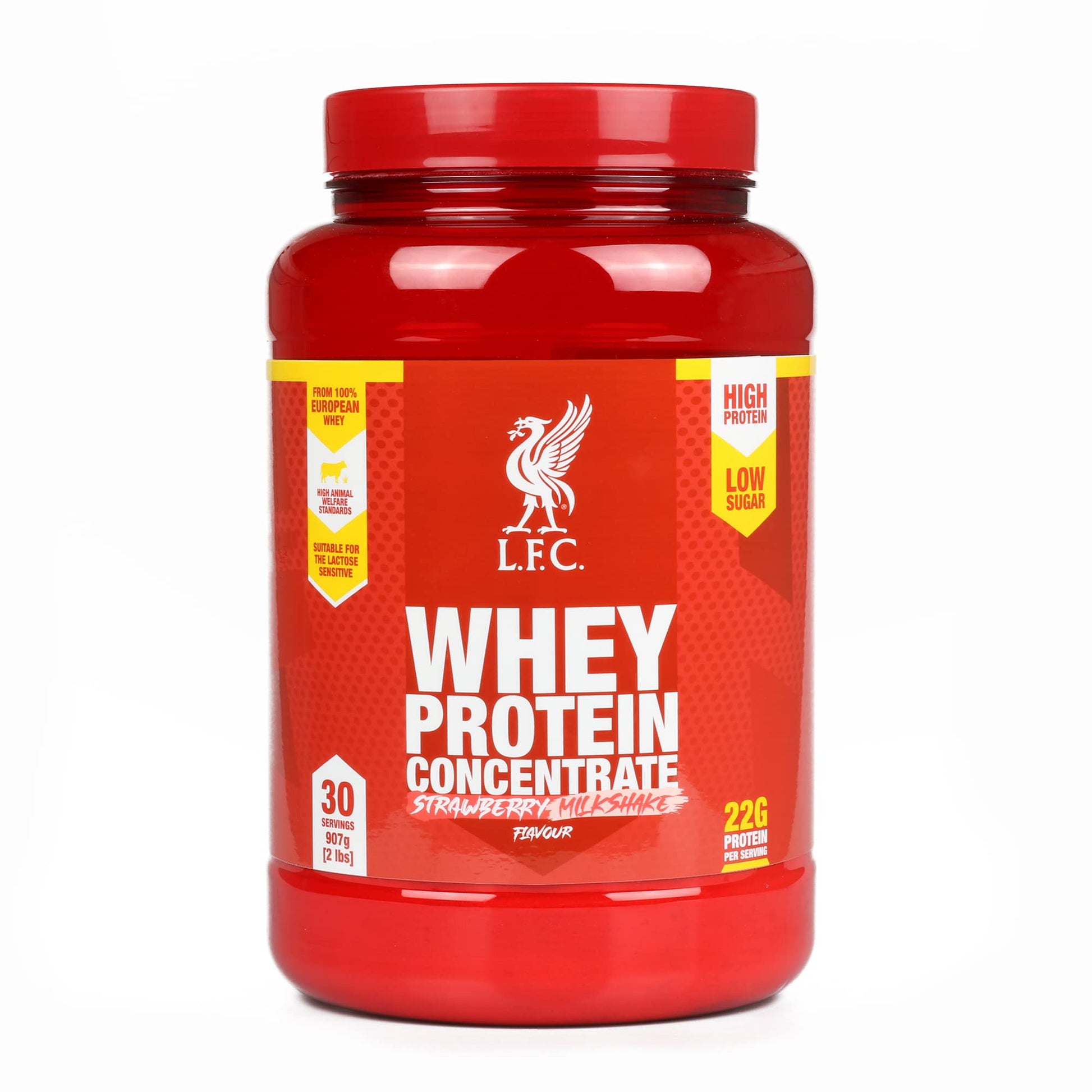 LFC Whey Protein Powder Strawberry Flavour 908g 15.5g Naturally-Occurring BCAAs 21g Protein Vector Consumer buy supplements canada