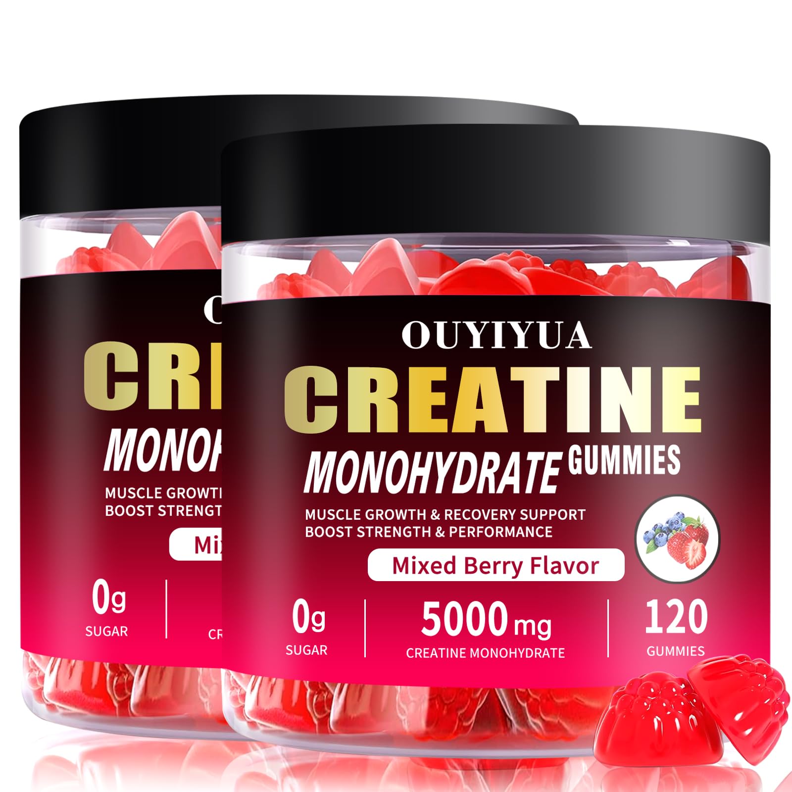 OUYIYUA Creatine Monohydrate Gummies 5000mg for Men & Women - Sugar Free Pre-Workout Supplement, Chewables for Muscle Strength, Muscle Builder, Energy Boost, OUYIYUA buy supplements canada