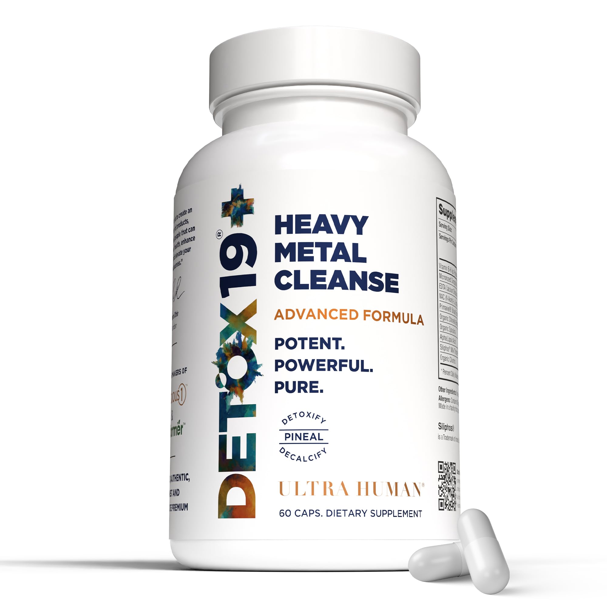 Ultra Human Daily Wellness Support – Heavy Metal Detox Cleanse, with Zeolite, Shilajit, Organic Chlorella & Spirulina, NAC & Alpha Lipoic. Supports Daily Detox, Cognition, Immune System -(Made in USA) Ultra Human buy supplements canada