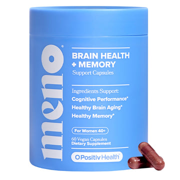 MENO Brain Health + Memory Support Capsules – Daily Support for Cognitive Performance, Concentration & Healthy Brain Aging – with Phosphatidylserine, Creatine, Sage Leaf & Huperzine A – 30 Servings O Positiv buy supplements canada
