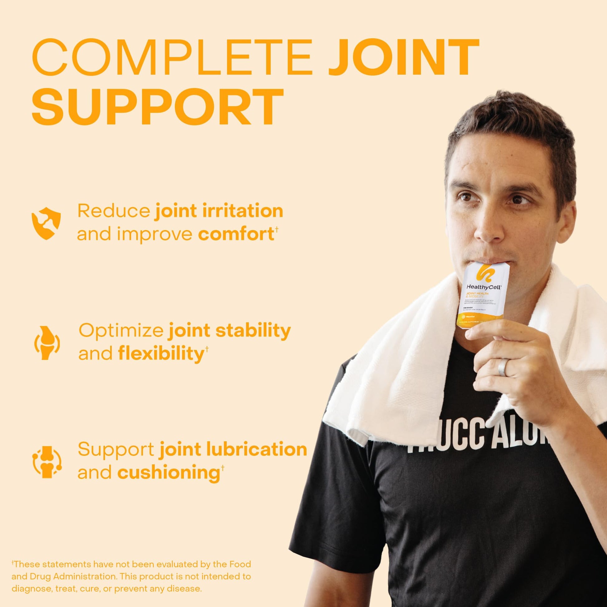 Healthycell Joint Health & Mobility Daily Liquid Supplement - Joint Support Supplement, Inflammation Response, Cartilage & Flexibility with Curcumin, Glucosamine & Chondroitin - 30 Gel Packs Healthycell buy supplements canada