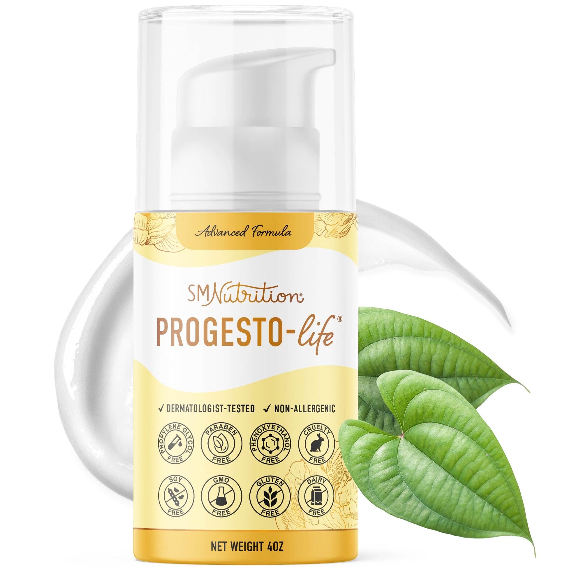 SMNutrition Advanced Progesto-Life Balancing Skin Cream for Women 4oz | Cosmetic Skin Cream | Dermatologist-Tested, Hypoallergenic & Cruelty-Free | 96 Applications SMNutrition buy supplements canada