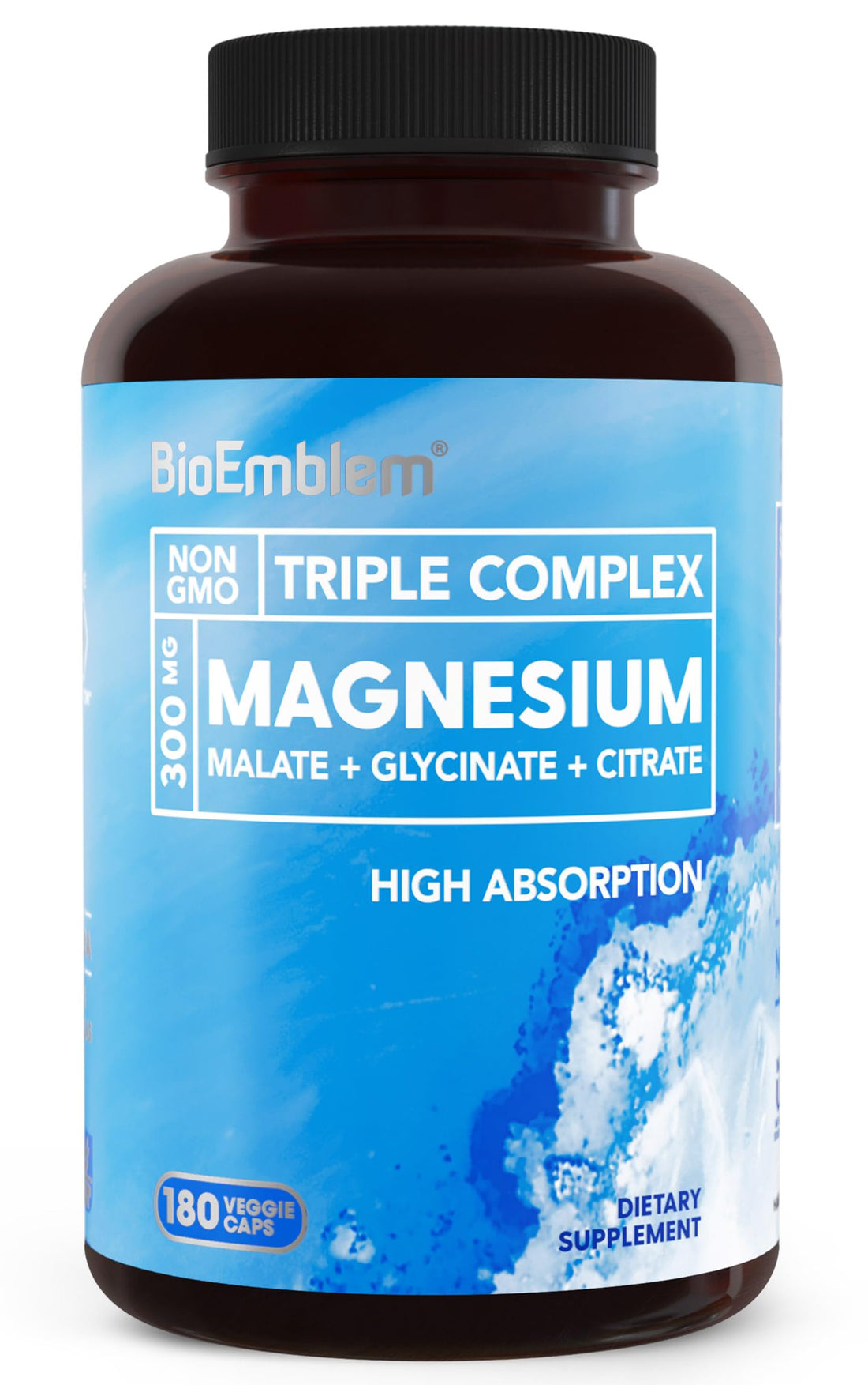 BioEmblem Triple Magnesium Complex | 300mg of Magnesium Glycinate, Malate, & Citrate for Muscles, Nerves, & Energy BioEmblem buy supplements canada