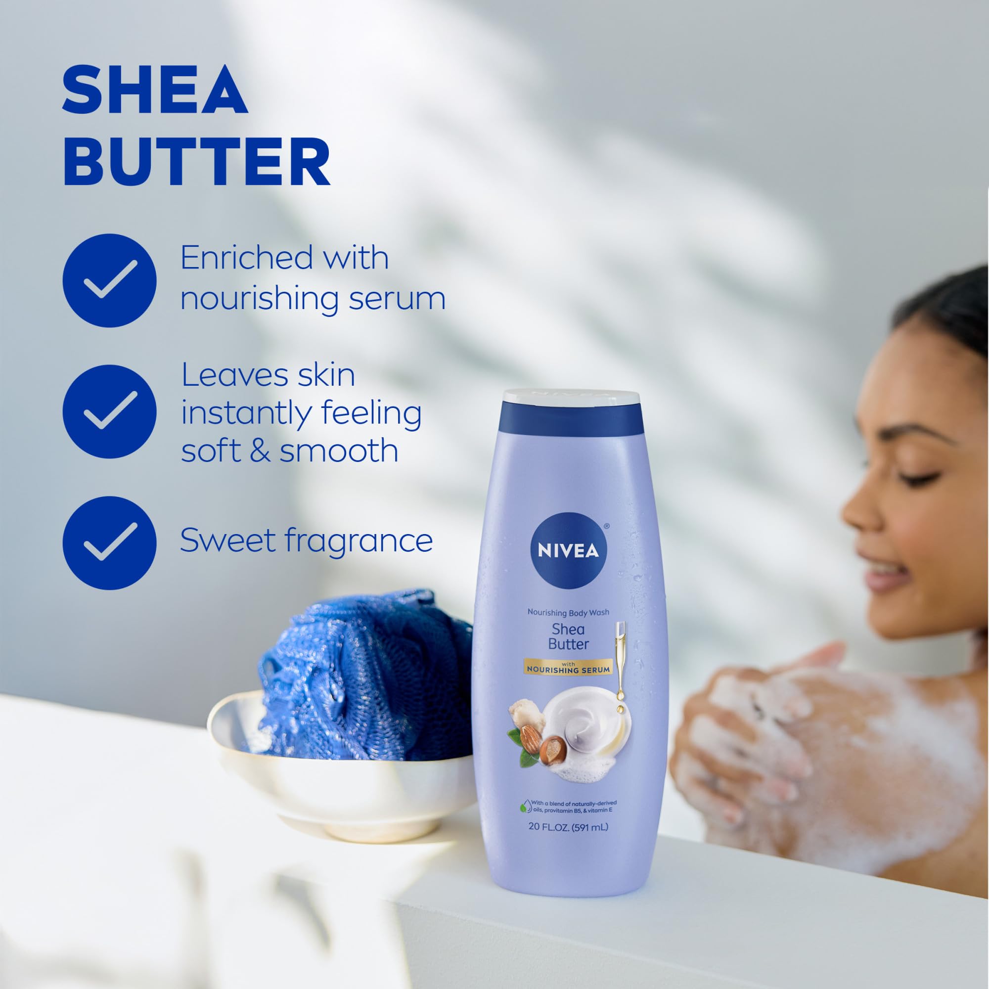 NIVEA Nourishing Shea Butter Body Wash with Nourishing Serum, Moisturizing Body Wash for Women NIVEA buy supplements canada