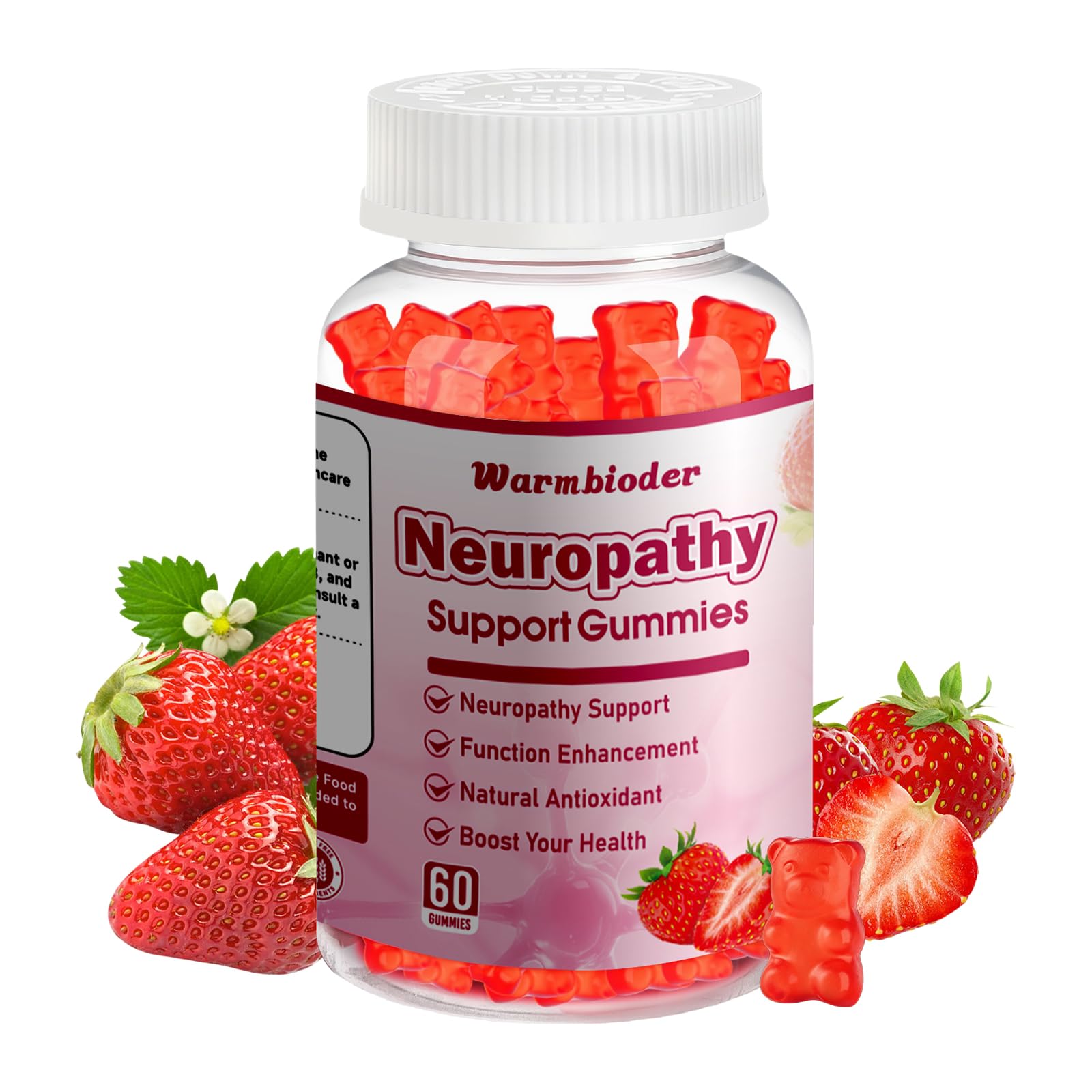 Sugar Free Neuropathy Support Gummies for Nerve – Enhanced Nerve Health, Regeneration, Cognitive Support with Vitamin B1, B6, B12, Magnesium, ALA, Turmeric, CoQ10 & More Warmbioder buy supplements canada